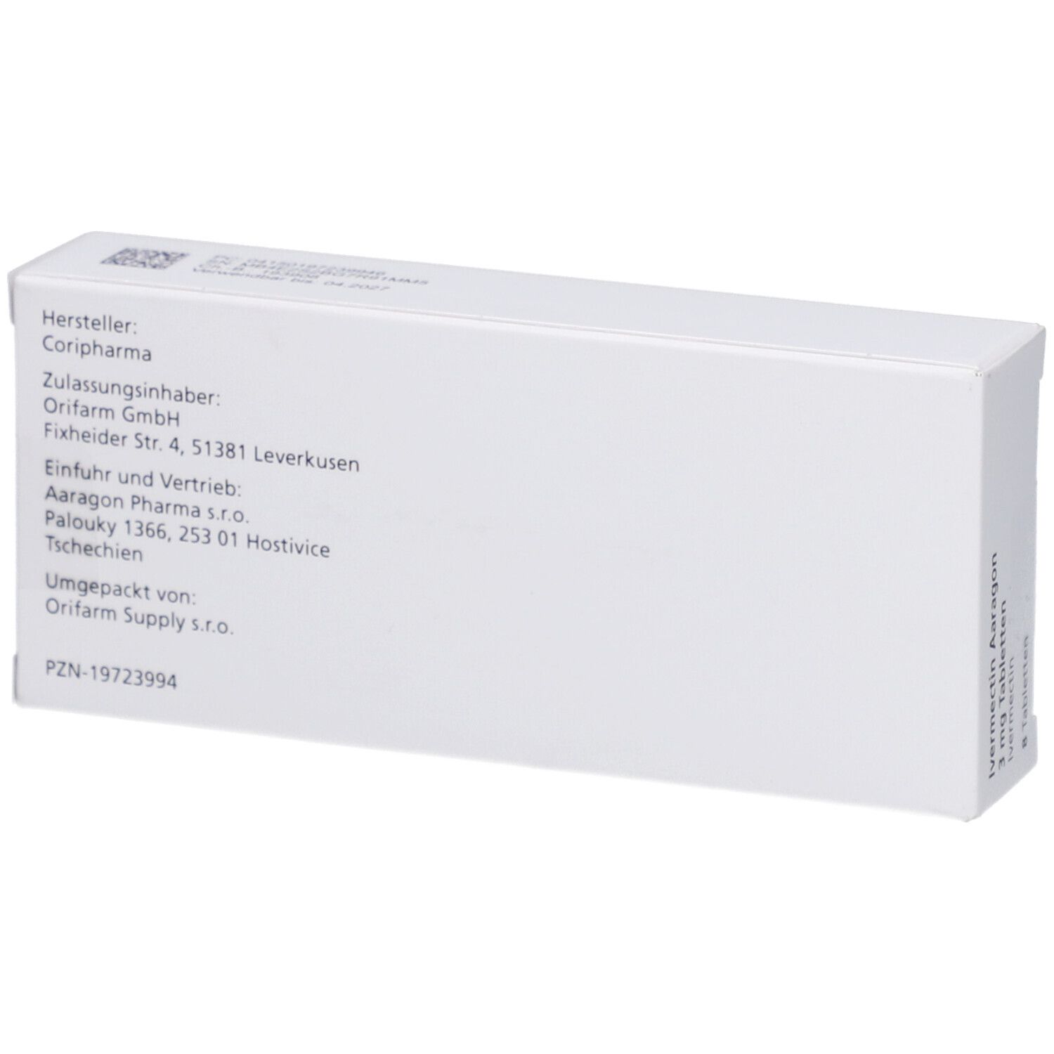 IVERMECTIN Aaragon 3 mg Tabletten
