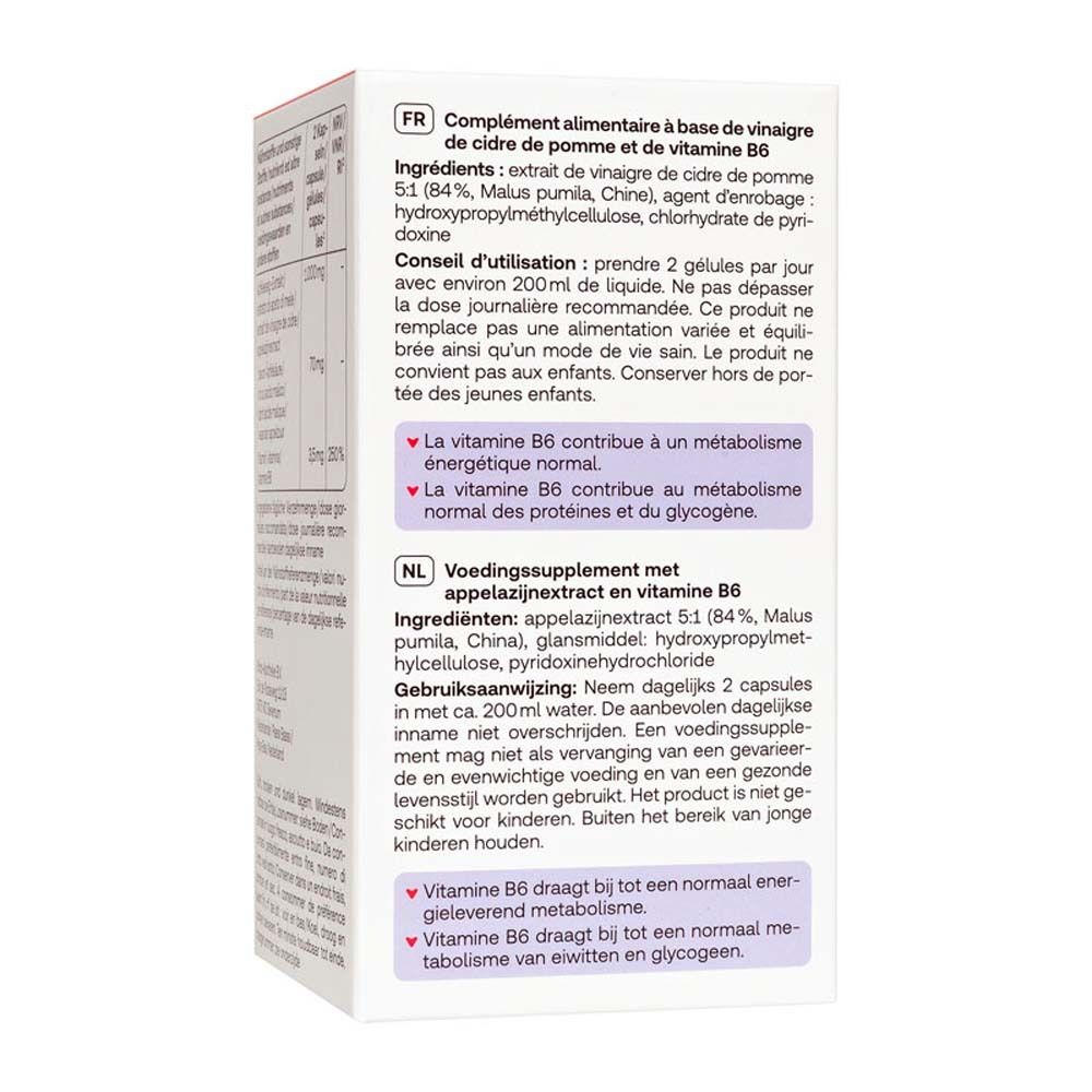 Text auf Verpackung. Informationen zu Inhaltsstoffen und Anwendung.