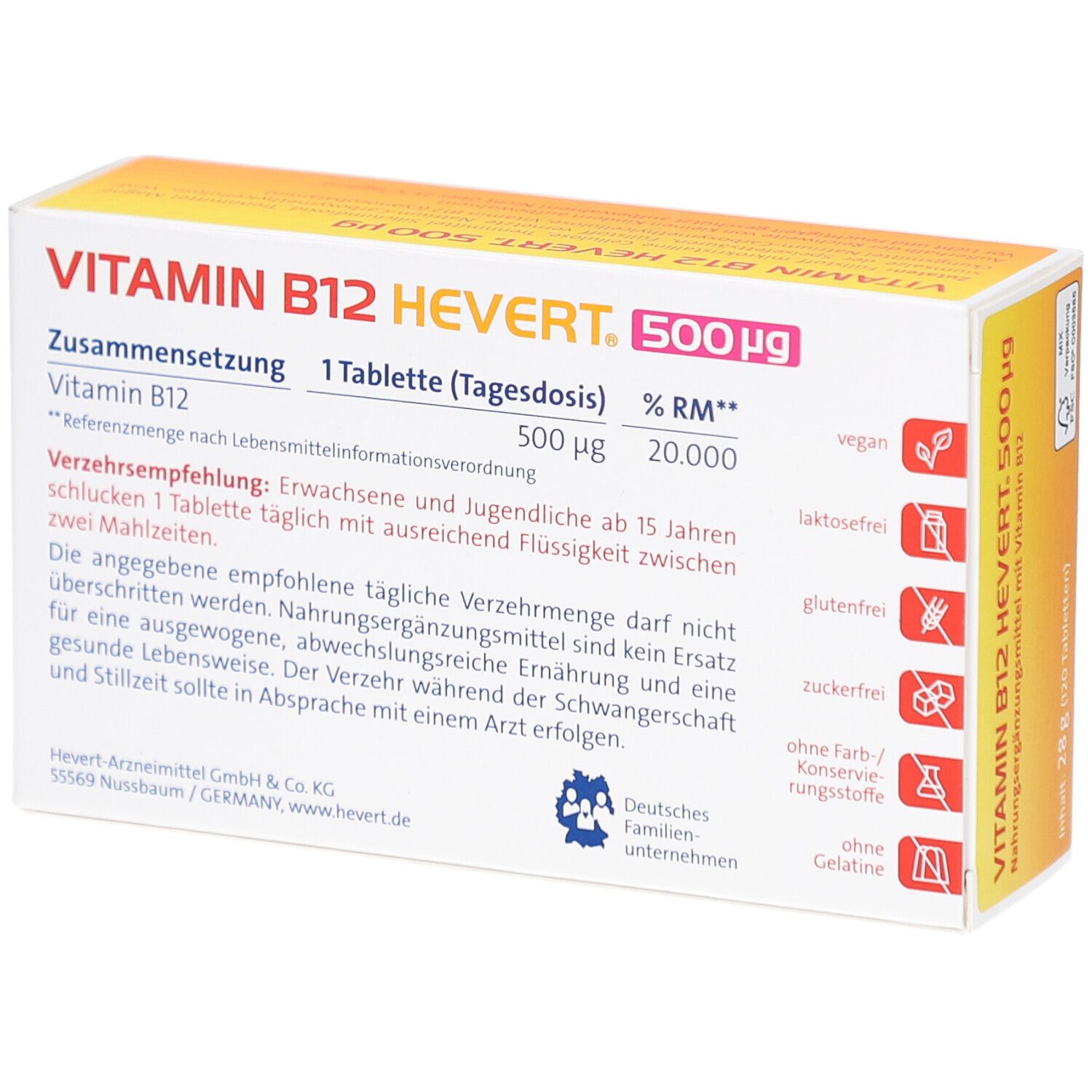 Vitamin B12 Hevert 500 µg