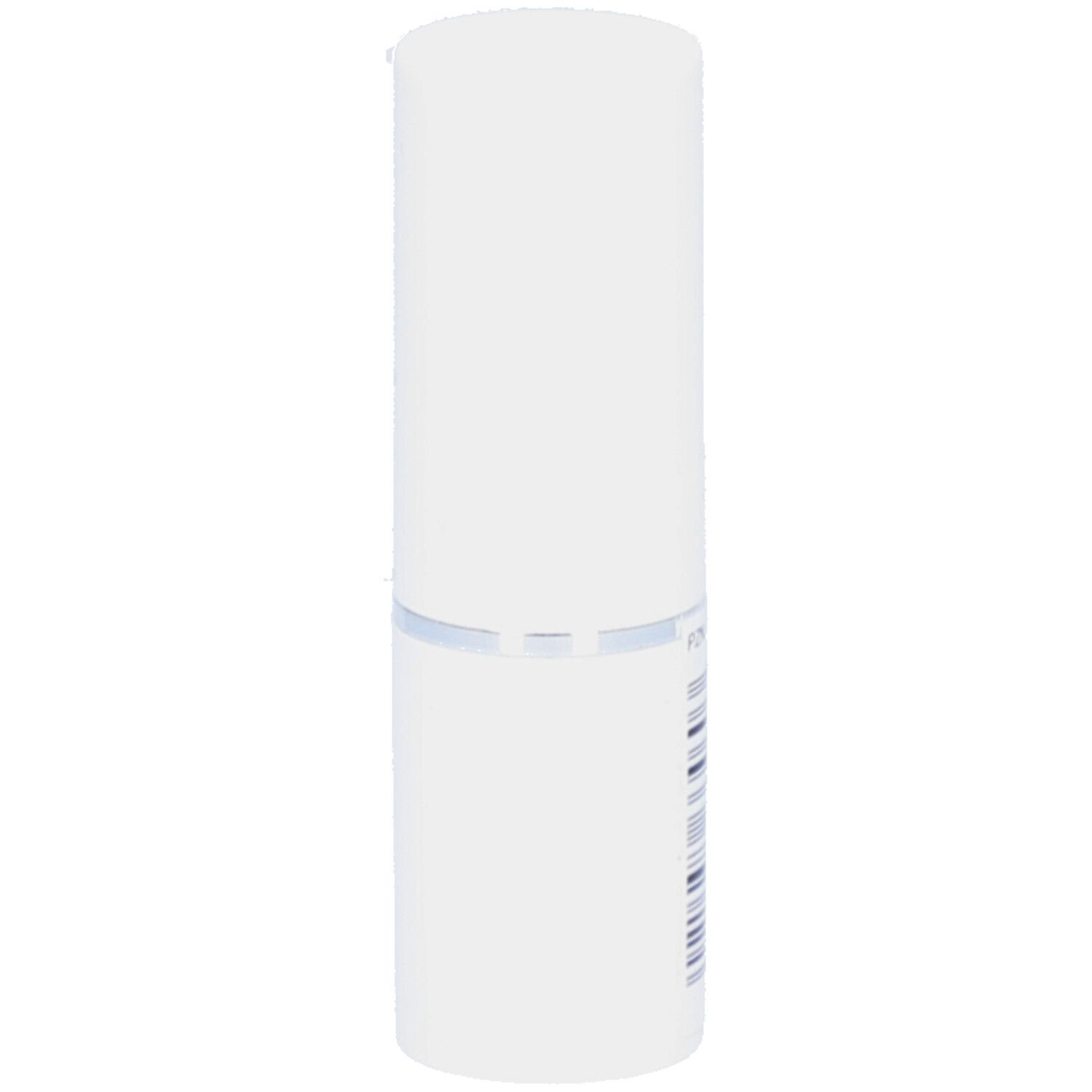 Weißer Lippenstift-Hülse. Keine Produktinformationen sichtbar.