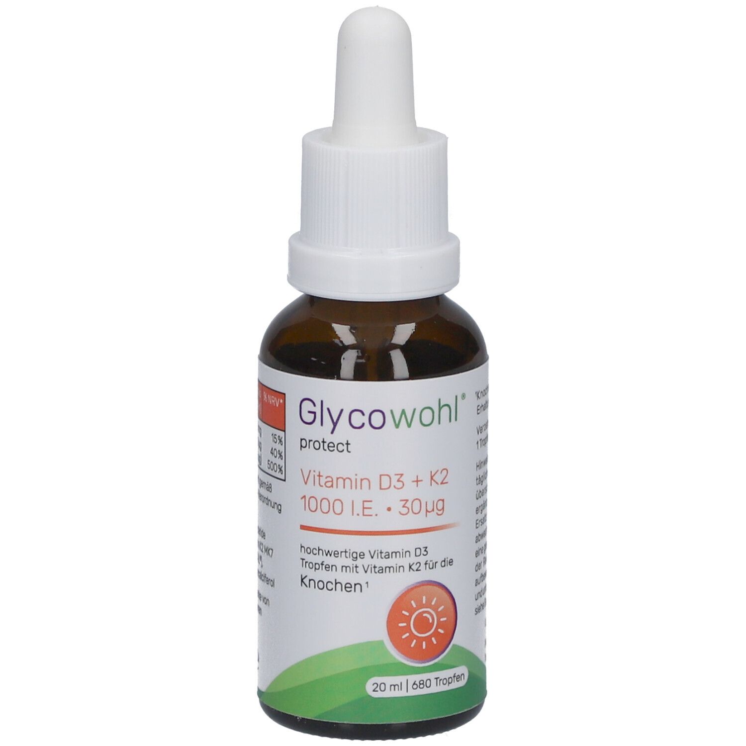 Glycowohl Vitamin D3 1000 I.e.+K2 30 µg Tropfen 20 ml