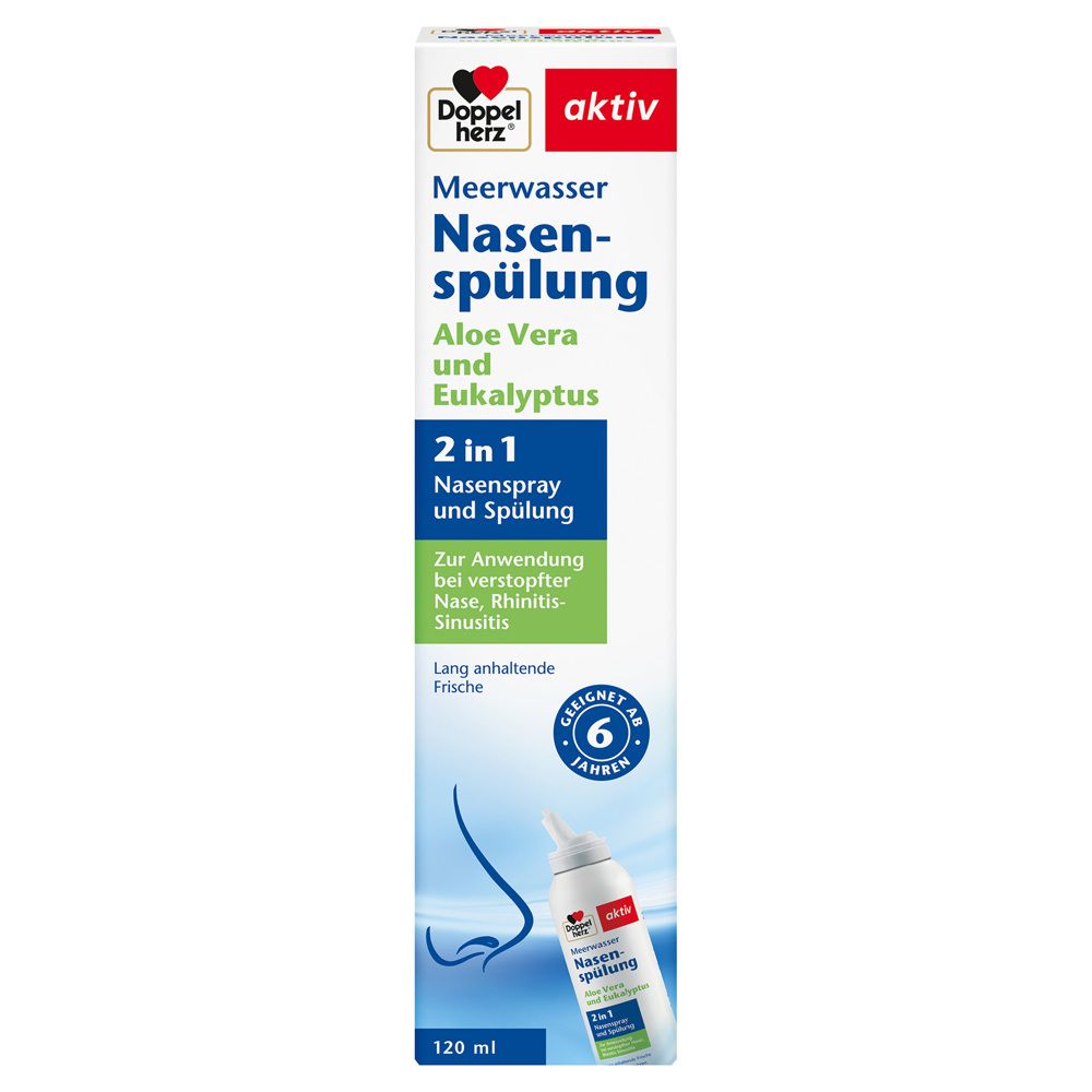 Doppelherz Meerwasser Nasenspülung 120 ml Spüllösung