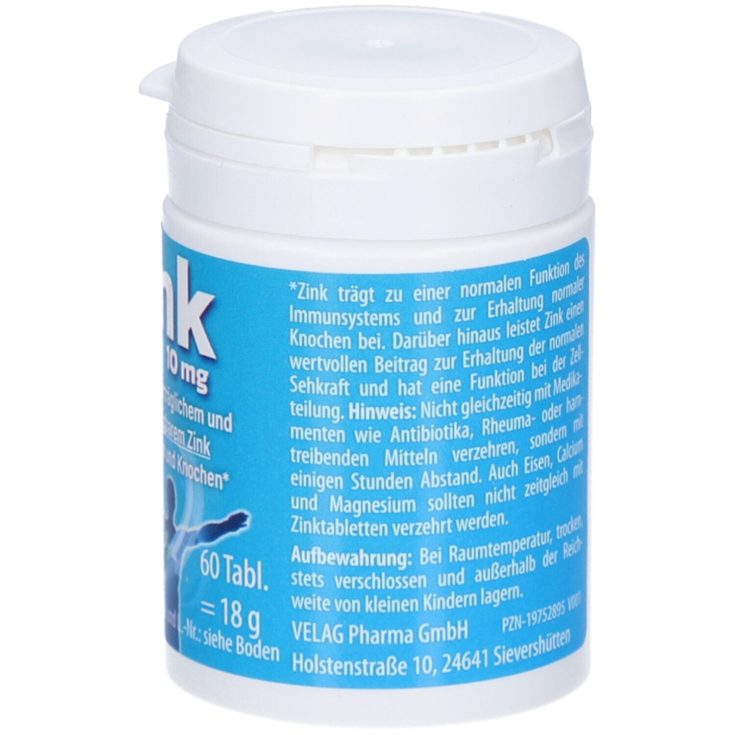 Veractiv Zink 10 mg – für Immunsystem und Knochenerhalt