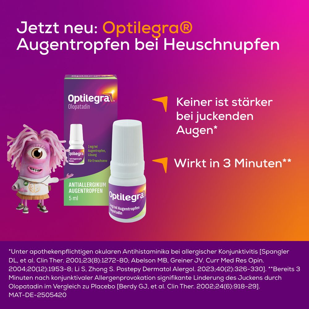 Optilegra® Augentropfen bei Heuschnupfen | Antiallergikum 5ml