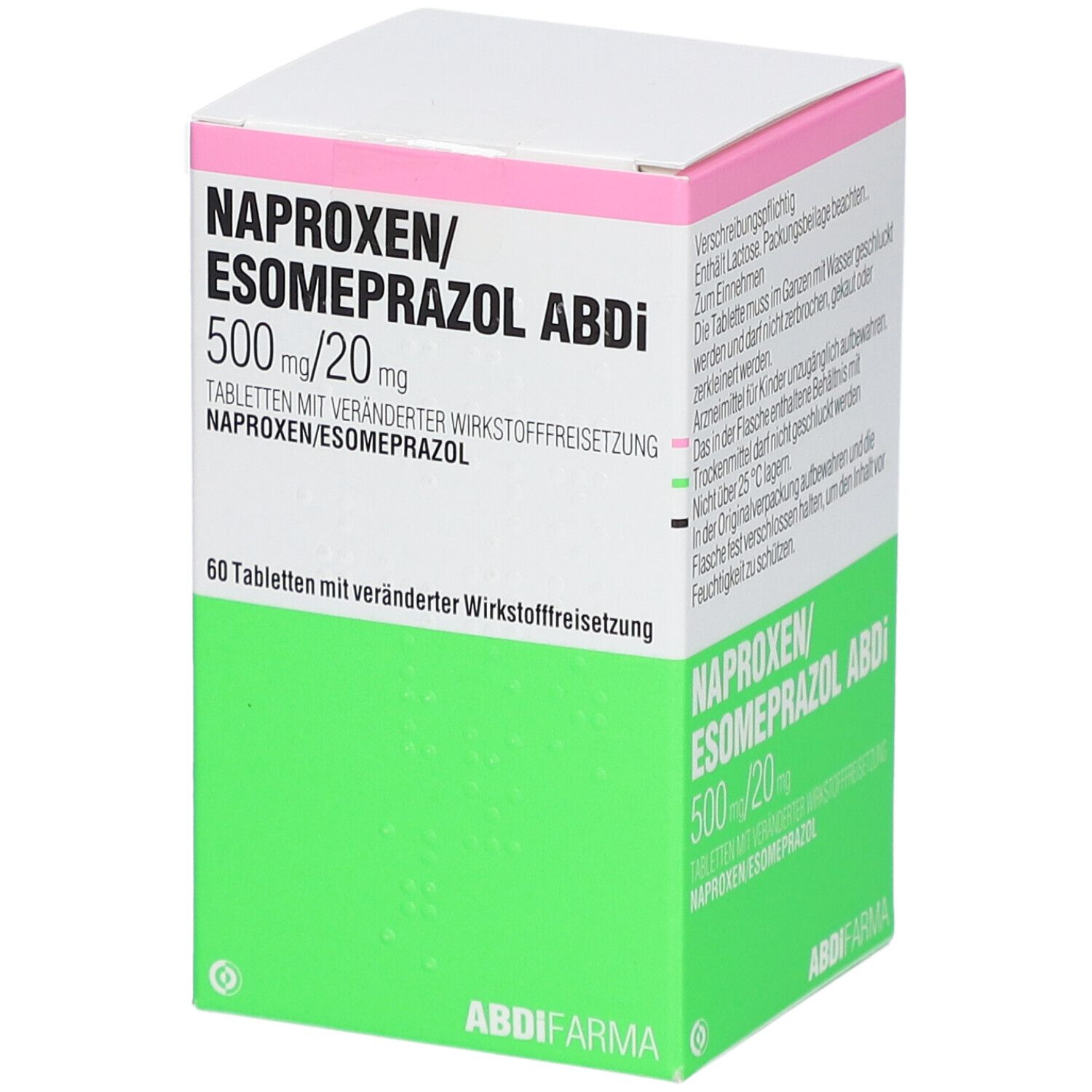 NAPROXEN/Esomeprazol Abdi 500 mg/20 mg TVW