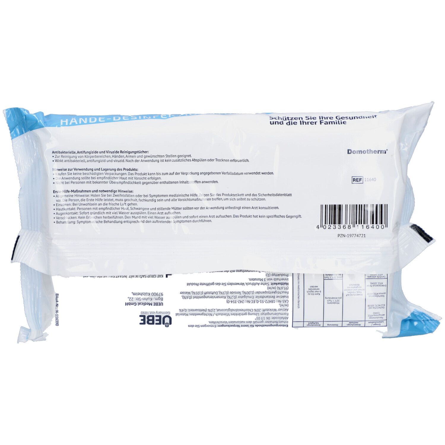 Domotherm® Hände Desinfektionstücher