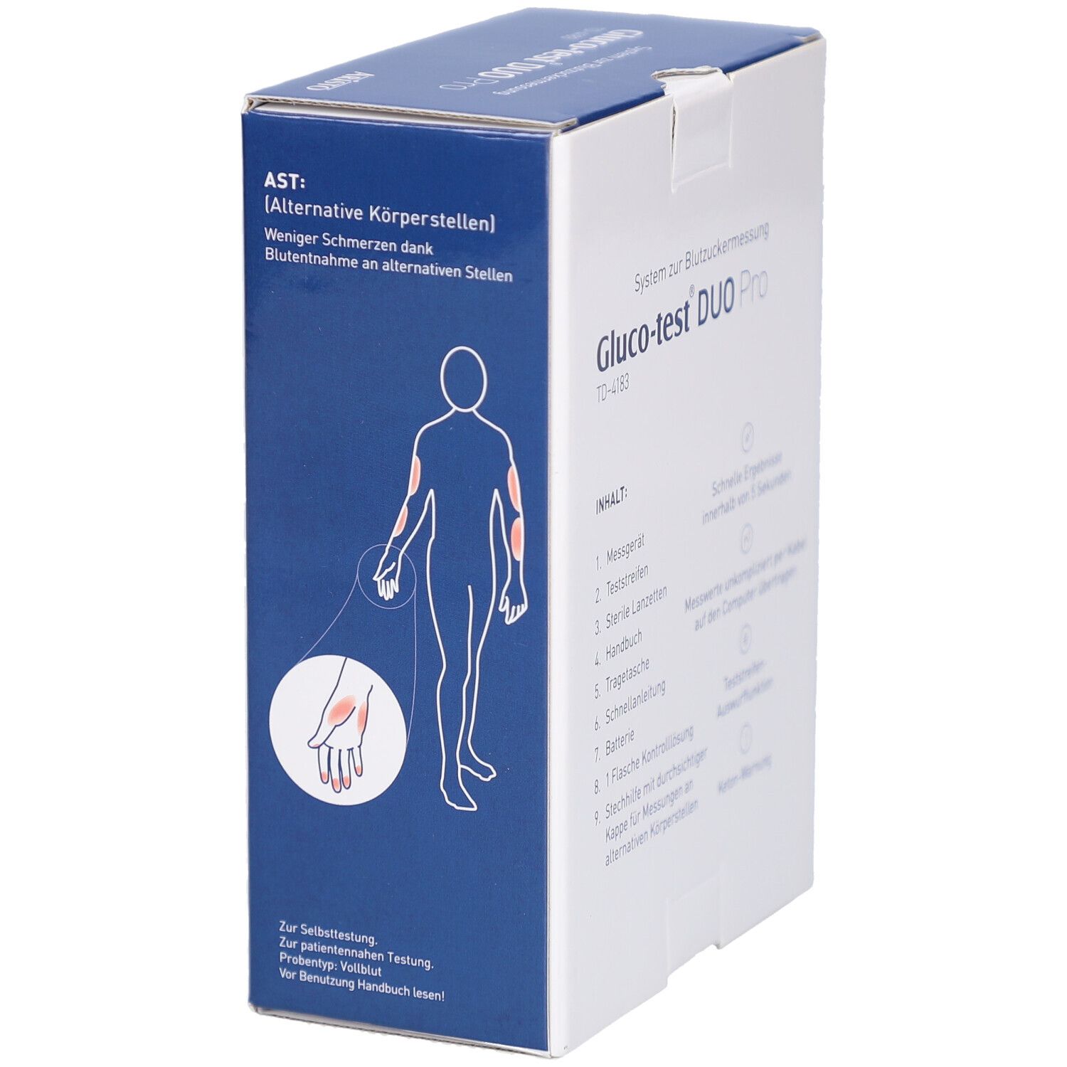 Aristo Gluco-test® DUO Pro TD-4183 System zur Blutzuckermessung (mg/dL)