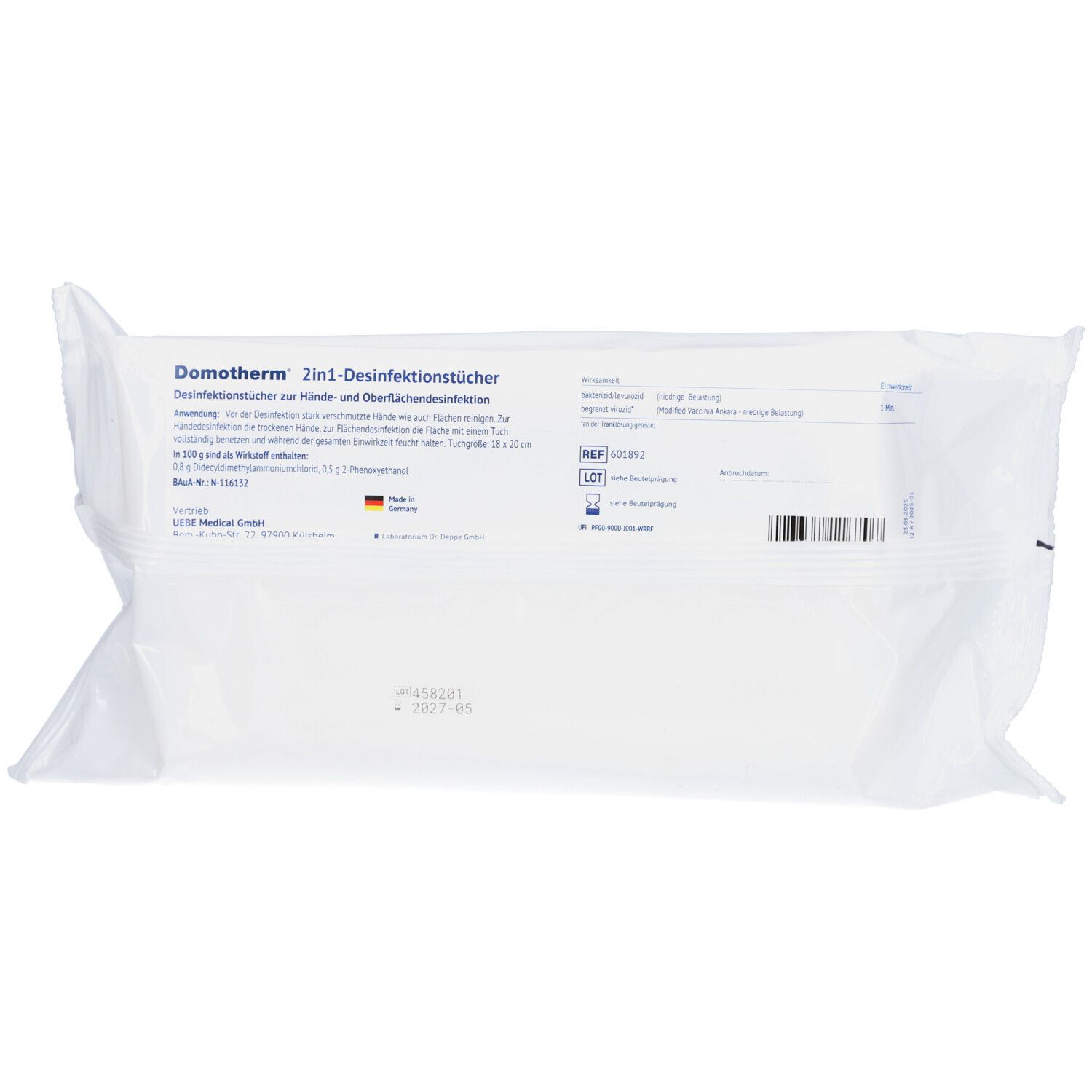 Domotherm® 2in1-Desinfektionstücher