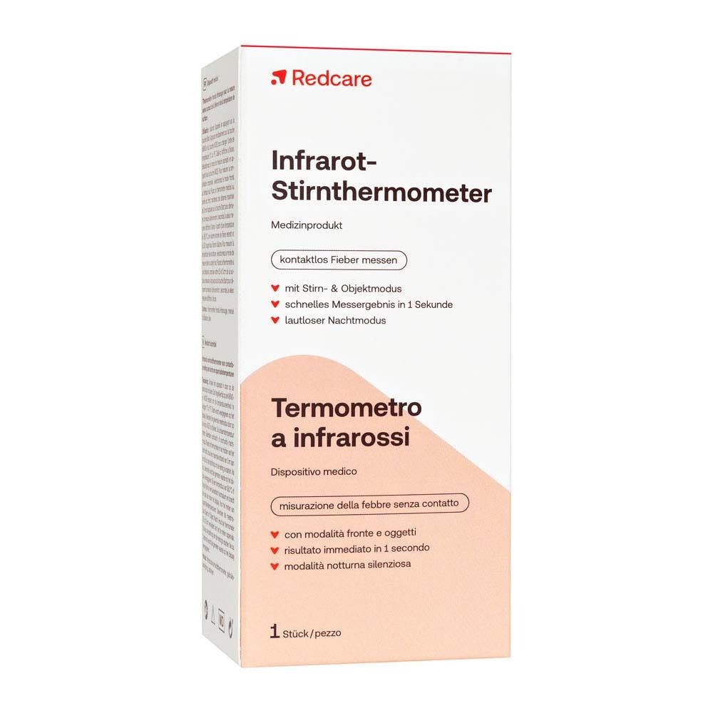 Verpackung mit Produktnamen und Beschreibung. Rote Akzente. 1 Stück/pezz.