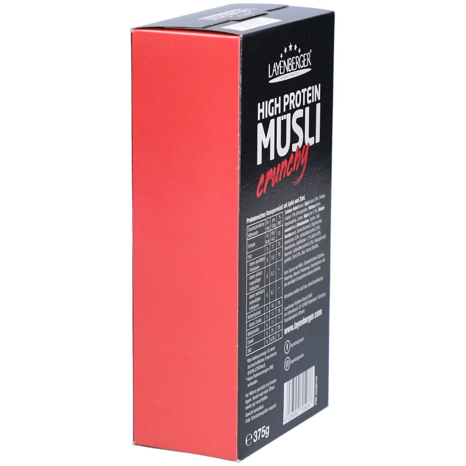 Layenberger High Protein Crunchy Müsli Apfel-Zimt