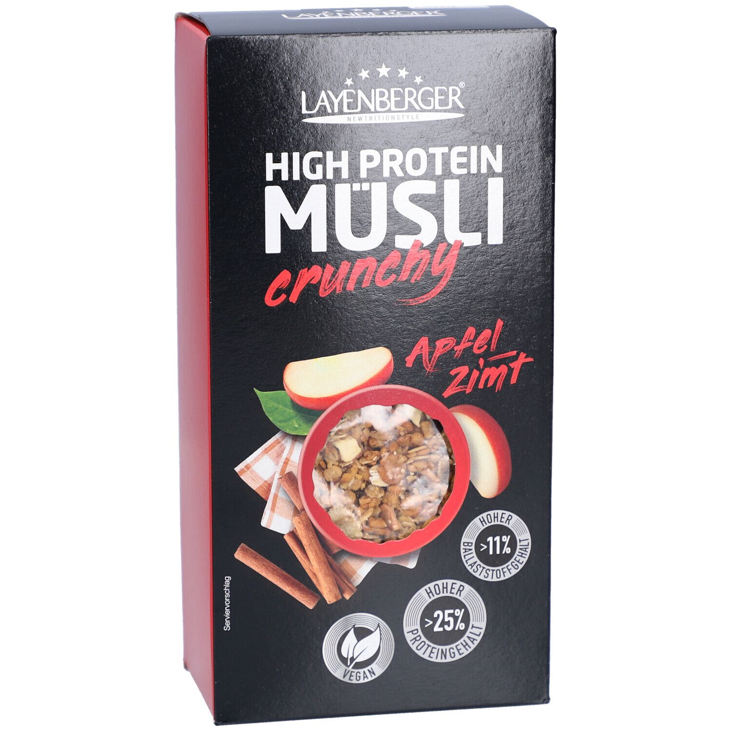 Layenberger High Protein Crunchy Müsli Apfel-Zimt