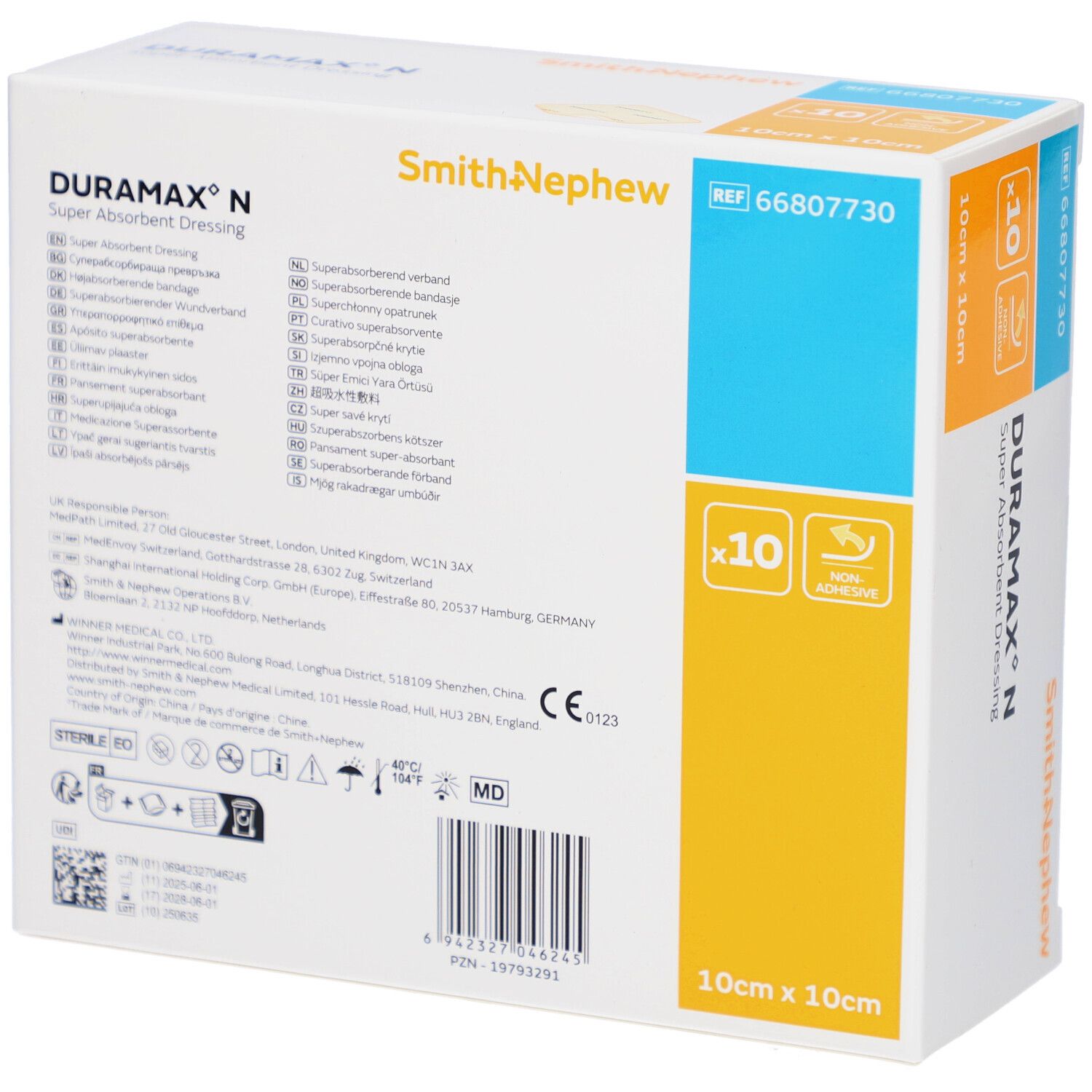 DURAMAX N Superabsorbierender Wundverband 10 x 10 cm