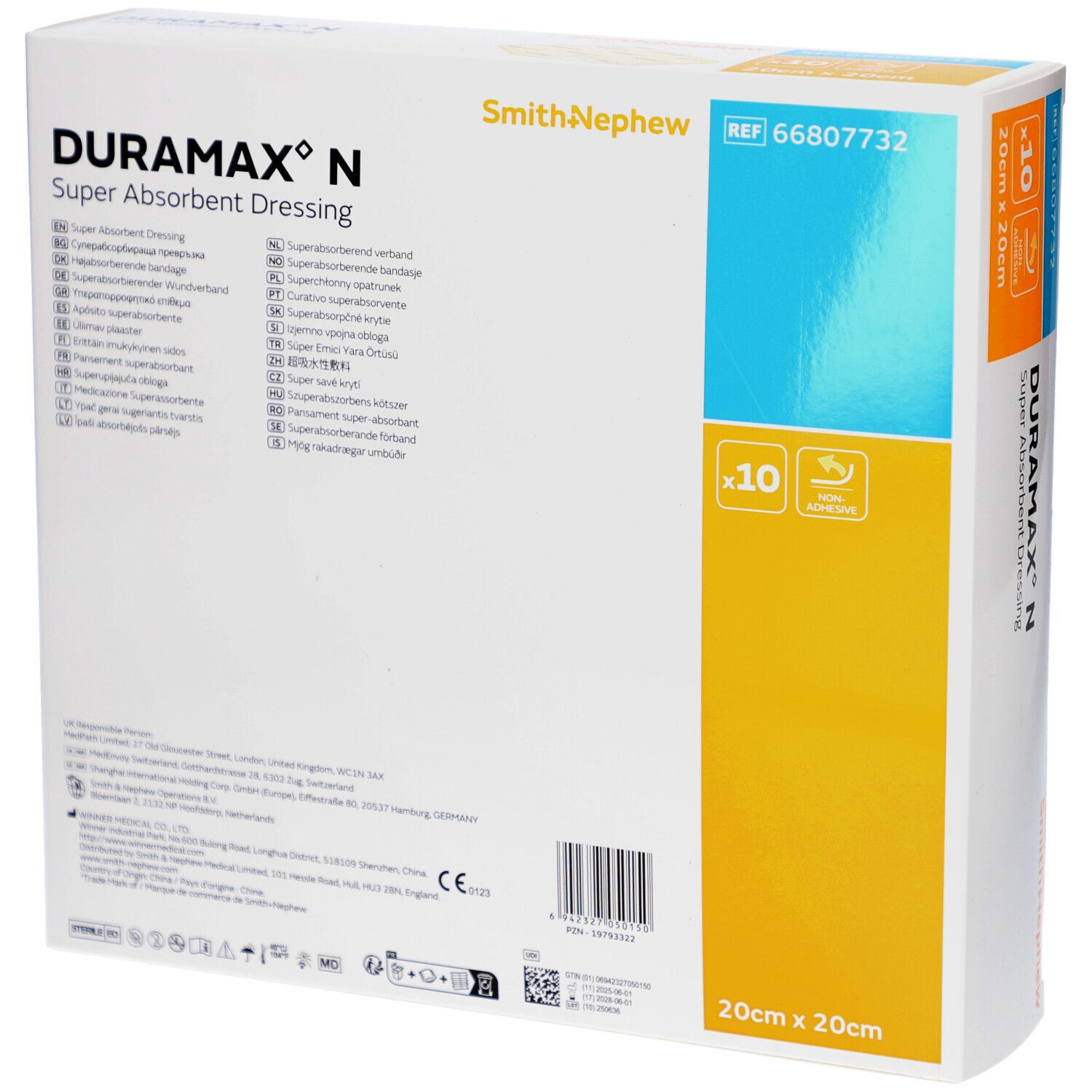 DURAMAX N Superabsorbierender Wundverband 20 x 20 cm