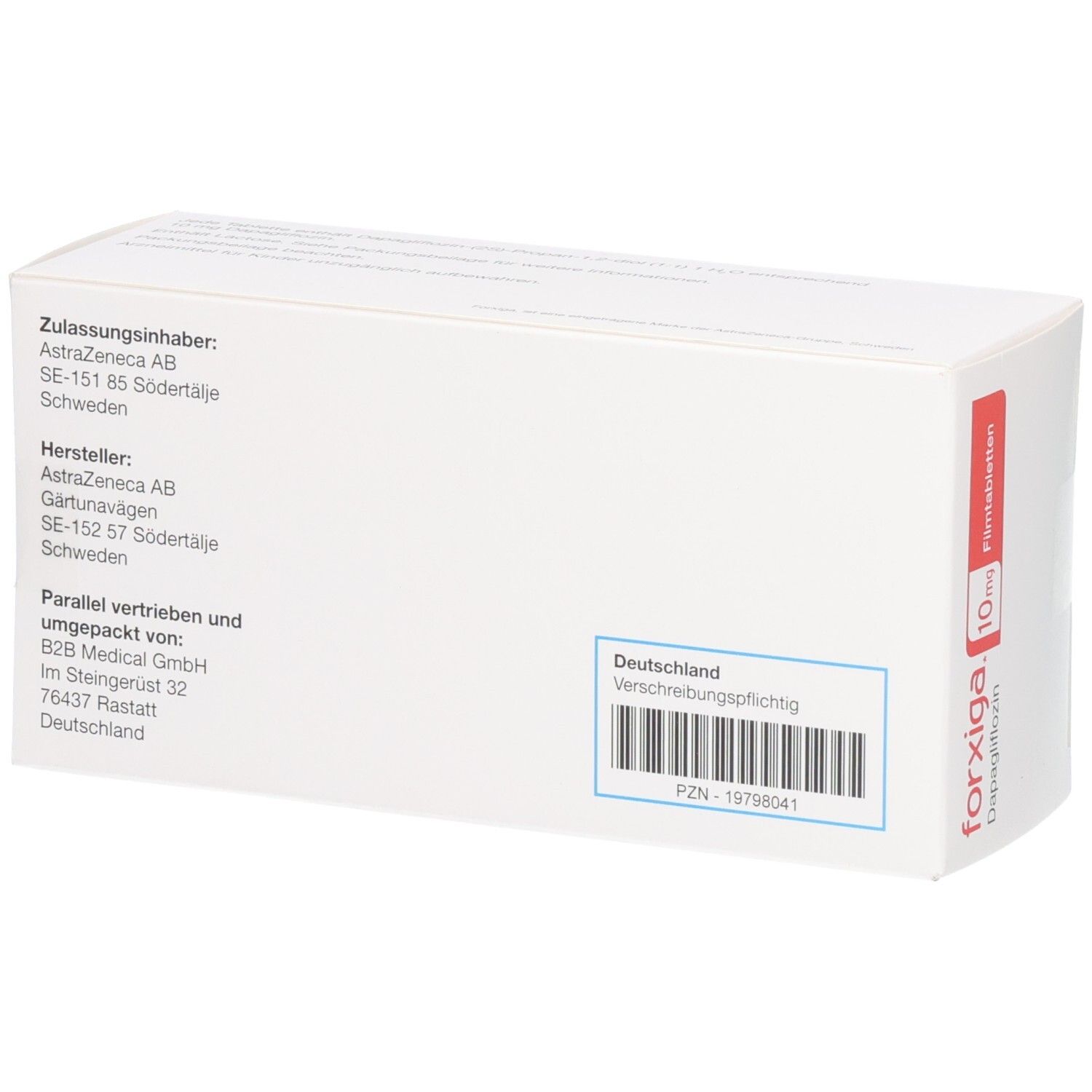 Forxiga 10mg, 10 Filmtabletten.