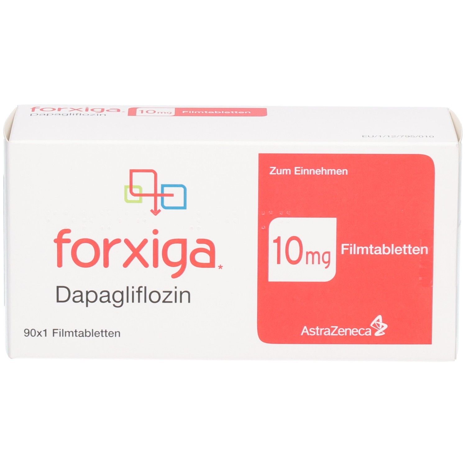 Forxiga 10mg Filmtabletten. Dapagliflozin. 90 Filmtabletten.