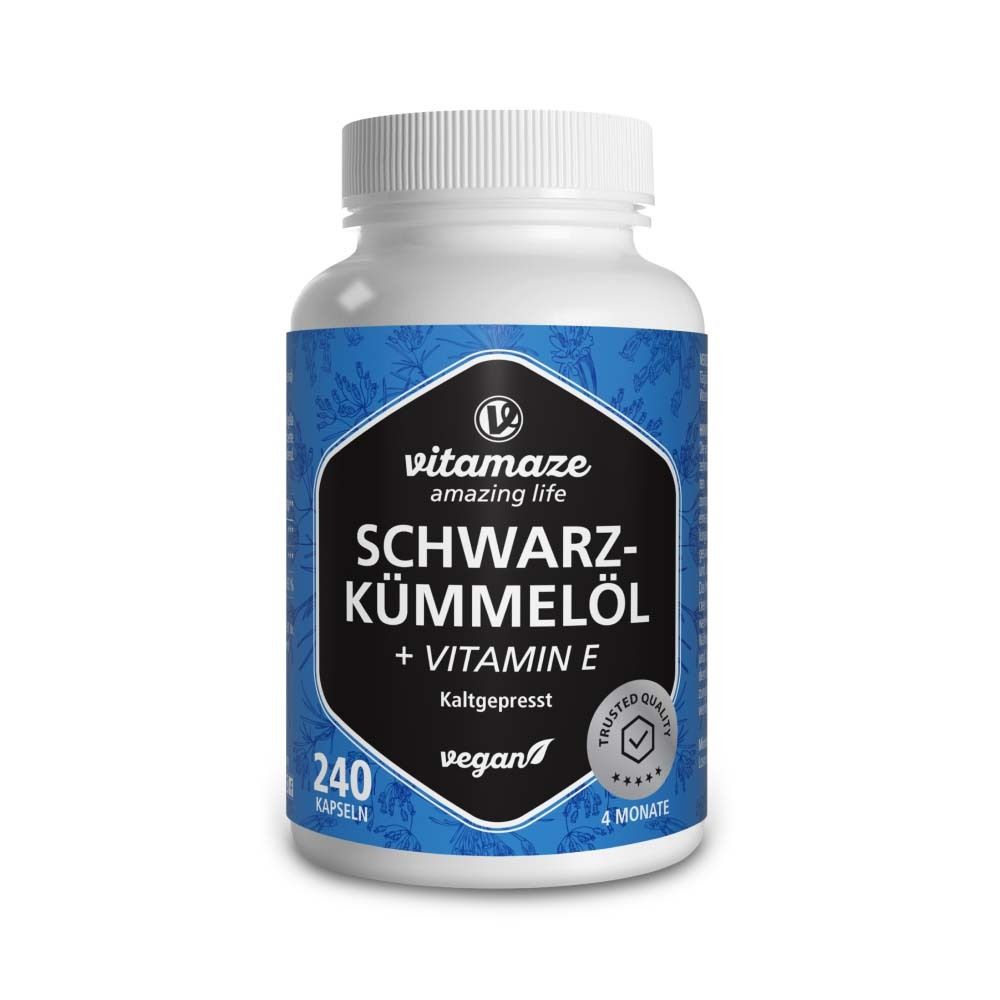 Schwarzkümmelöl Kapseln+Vitamin E 240 St Kapseln