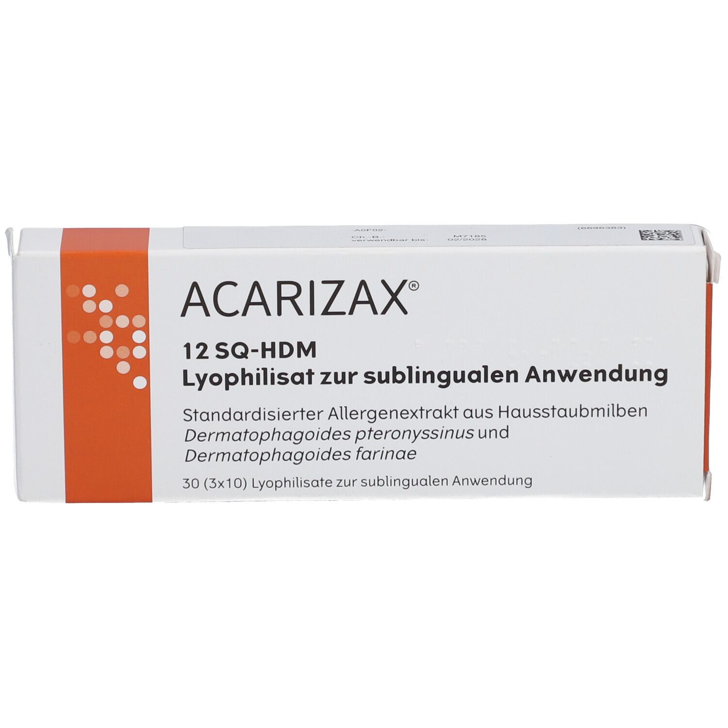 ACARIZAX 12 SQ-HDM Lyophil.z.subl.Anw.KDR ab5+ERW