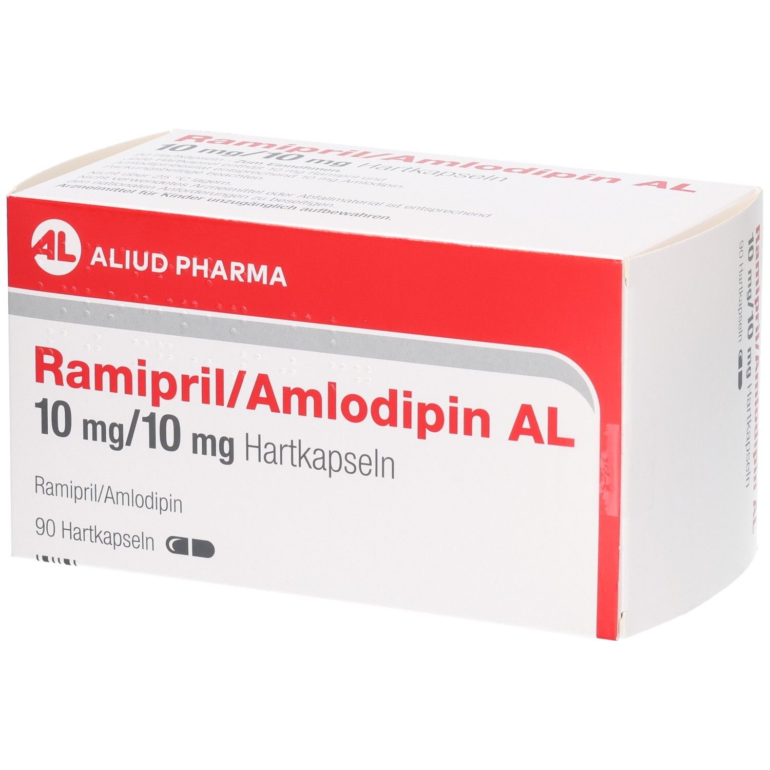 Ramipril/Amlodipin AL 10 mg/10 mg Hartkapseln Schachtel, 90 Stück.