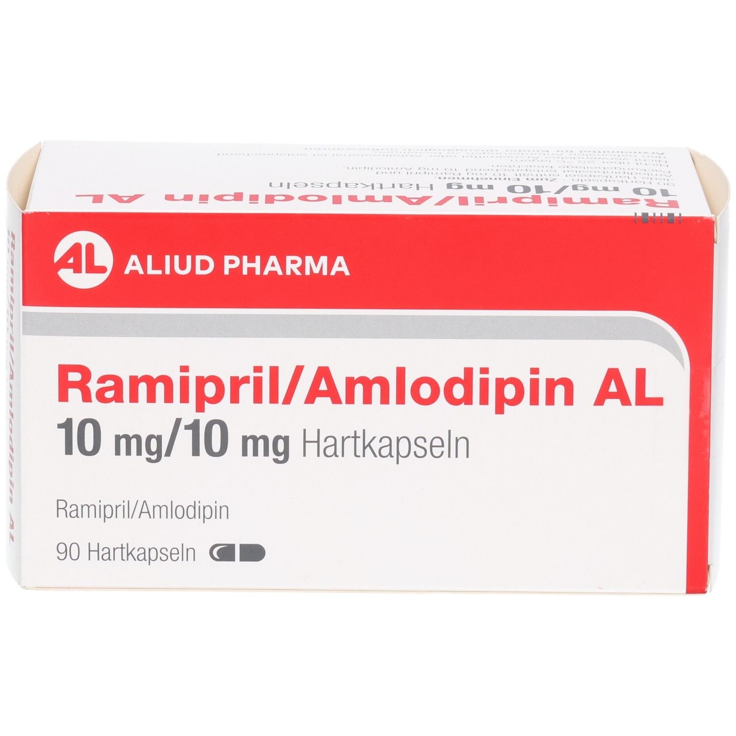 Ramipril/Amlodipin AL 10 mg/10 mg Hartkapseln Schachtel, 90 Stück.