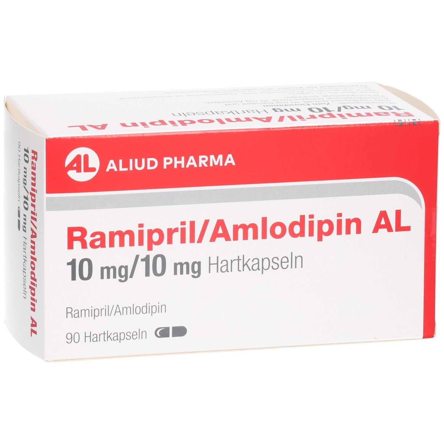 Ramipril/Amlodipin AL 10 mg/10 mg Hartkapseln Schachtel, 90 Stück.