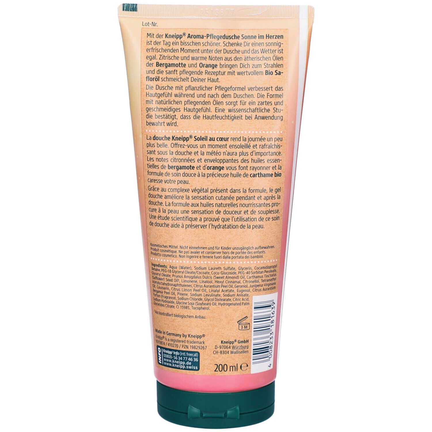 Kneipp Aroma-Pflegedusche Sonne im Herzen