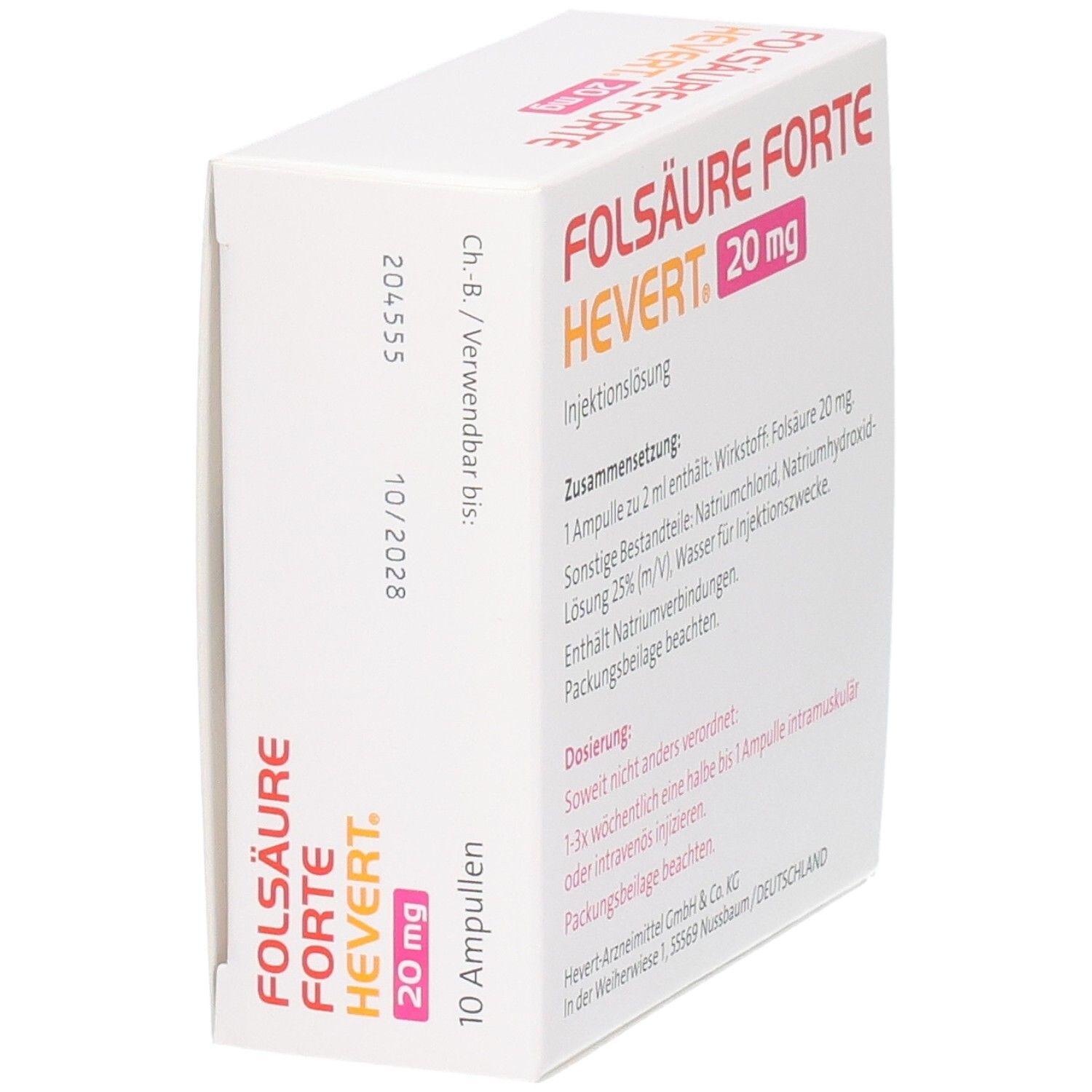 FOLSÄURE FORTE-HEVERT® Ampullen