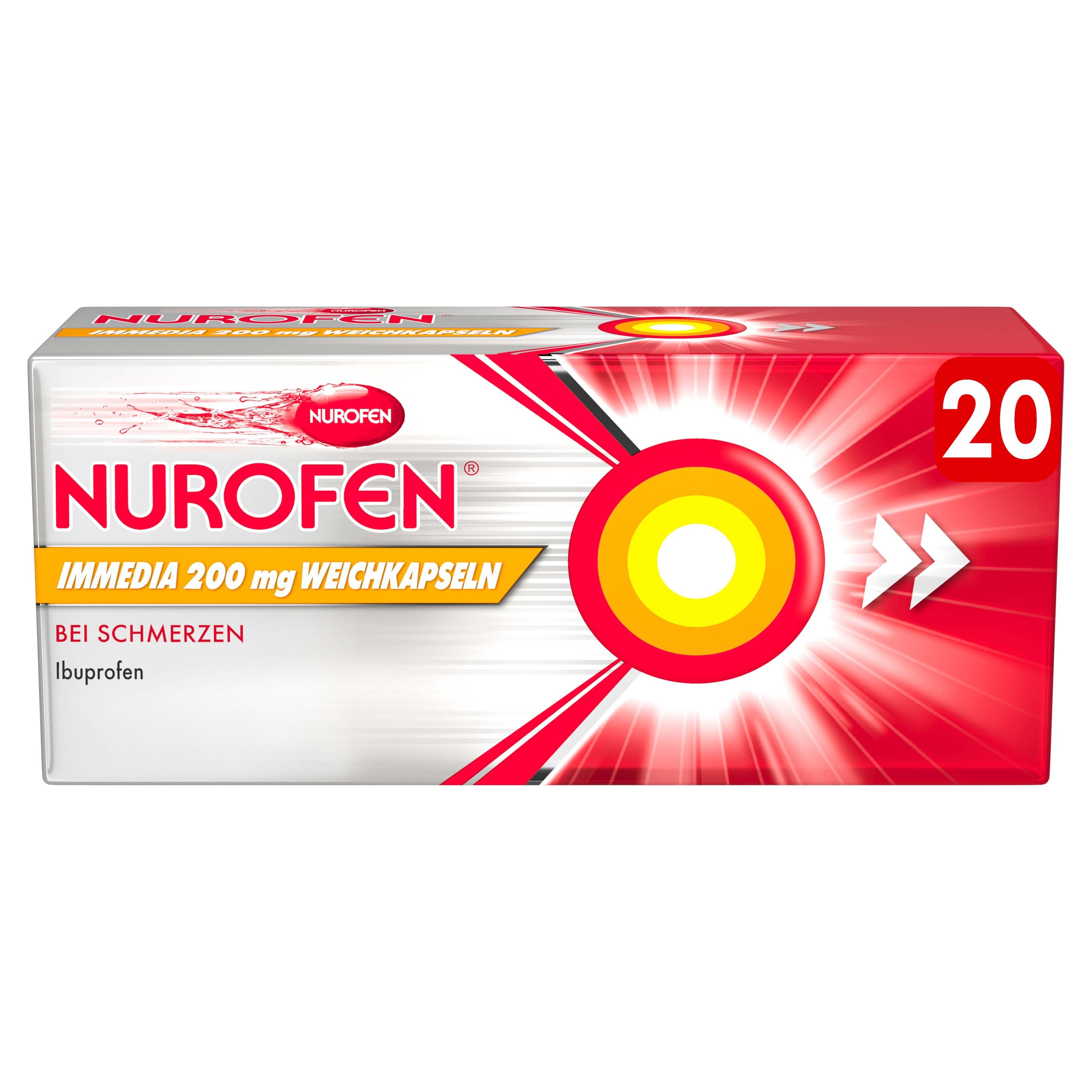 Nurofen Immedia 200 mg Weichkapseln 20 St