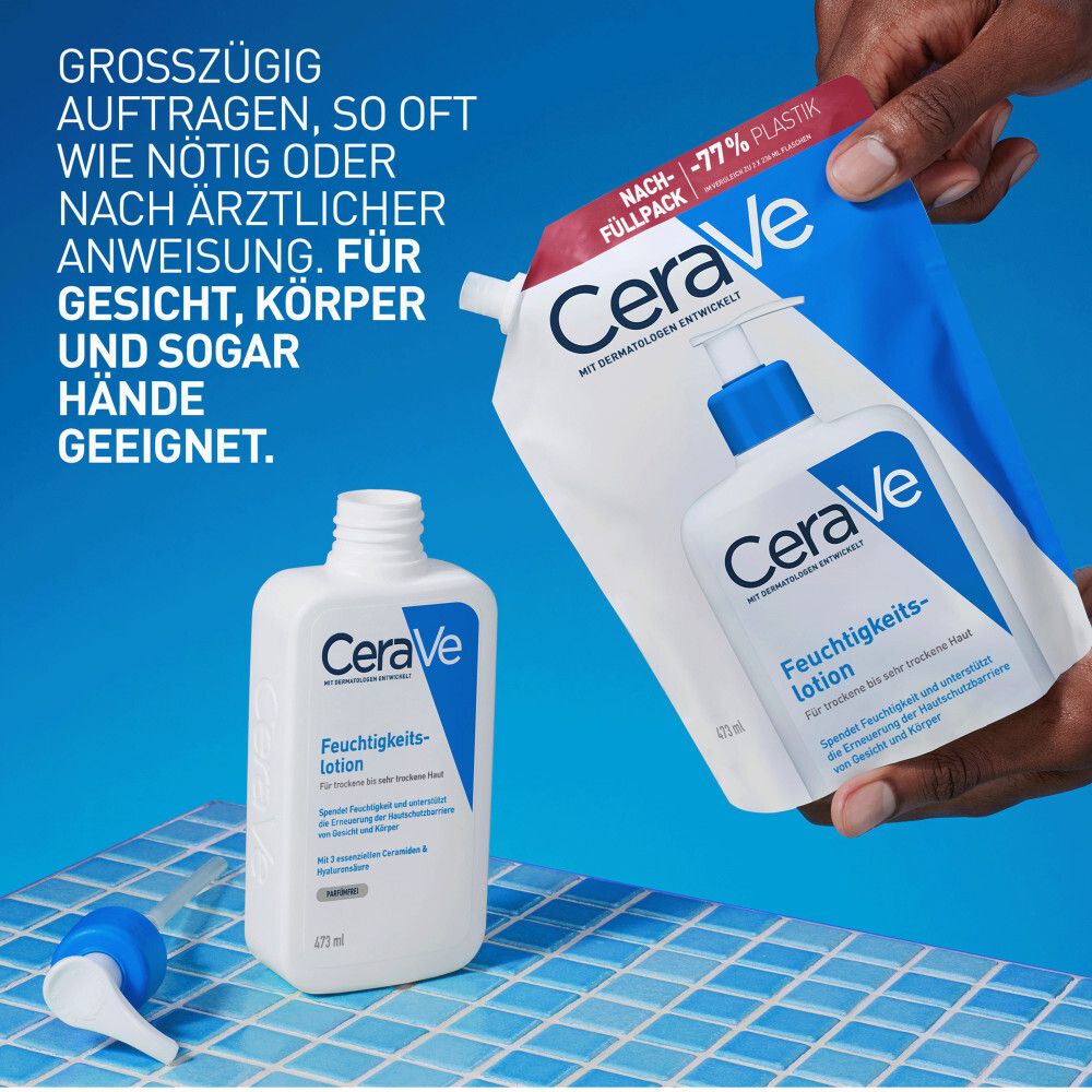 CeraVe® Feuchtigkeitslotion Nachfüllpackung für trockene Haut