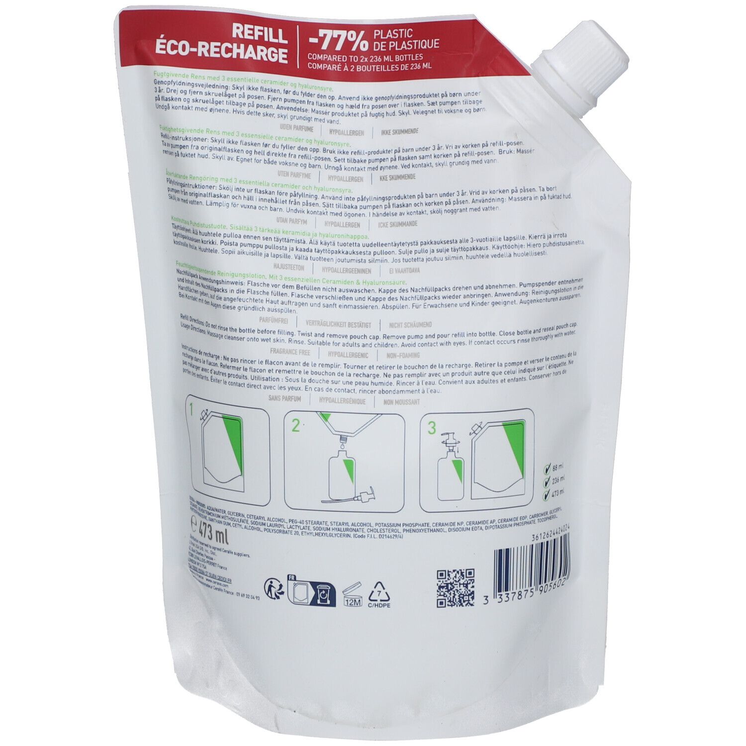 CeraVe® Feuchtigkeitsspendende Reinigungslotion Nachfüllpack