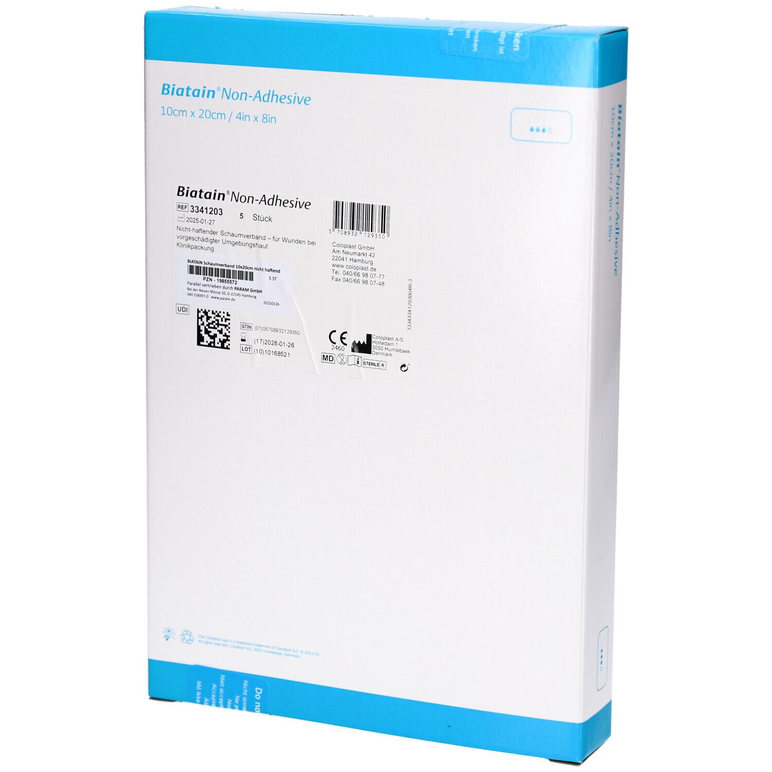 Biatain® Schaumverband nicht-haftend 10cm x 20cm