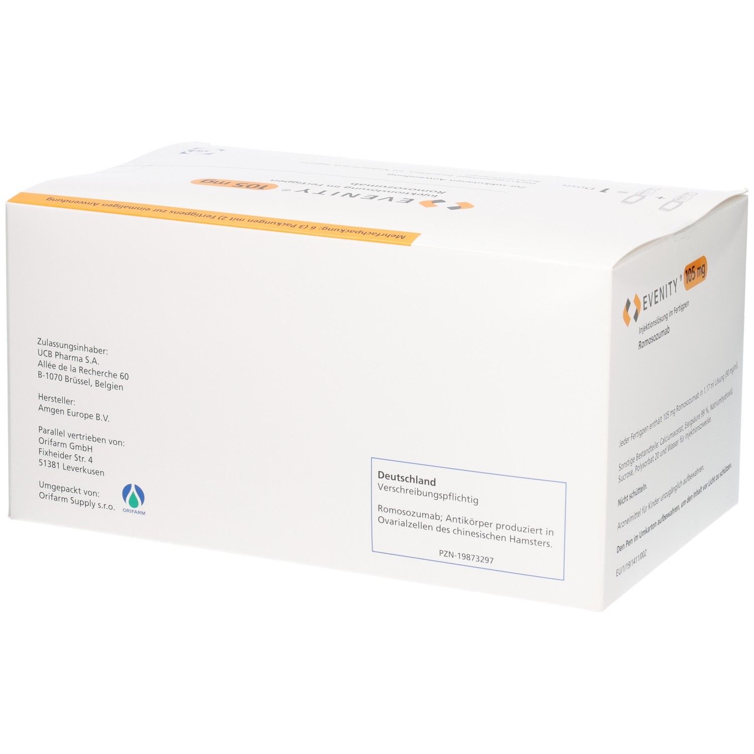 EVENITY 105 mg Injektionslösung im Fertigpen 3x2 St mit dem E-Rezept ...