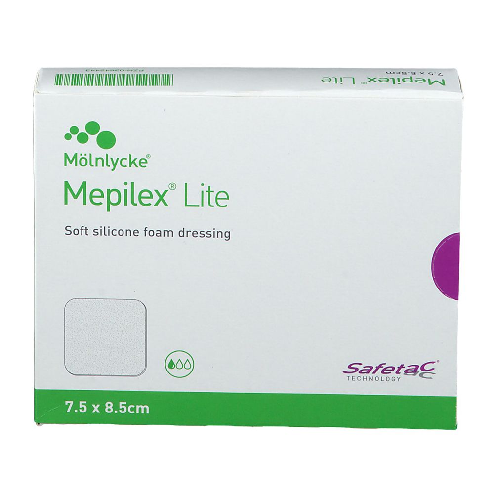 Mepilex Lite Schaumverband 7,5x8,5 cm steril 5 St Verband
