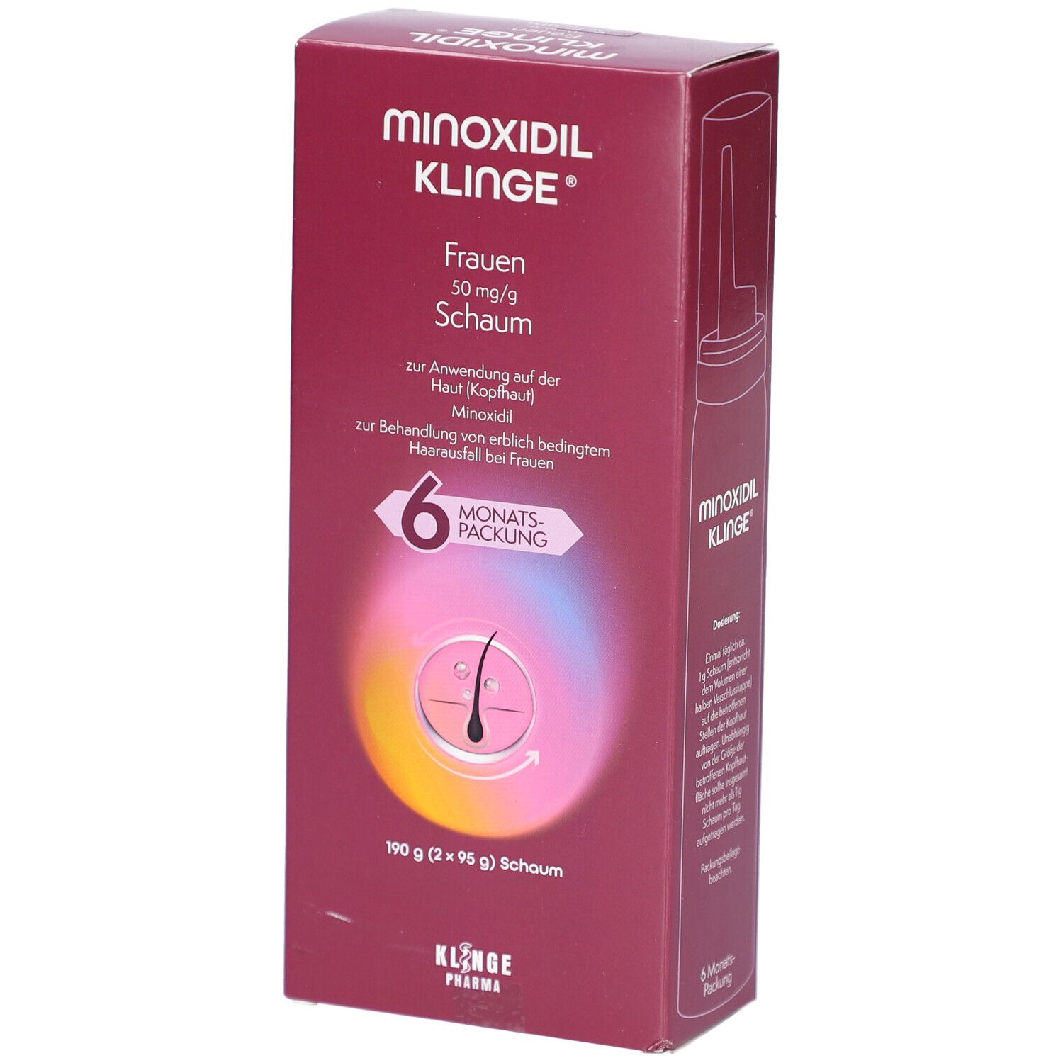 Minoxidil Klinge Frauen 50 mg/g Schaum 190 g