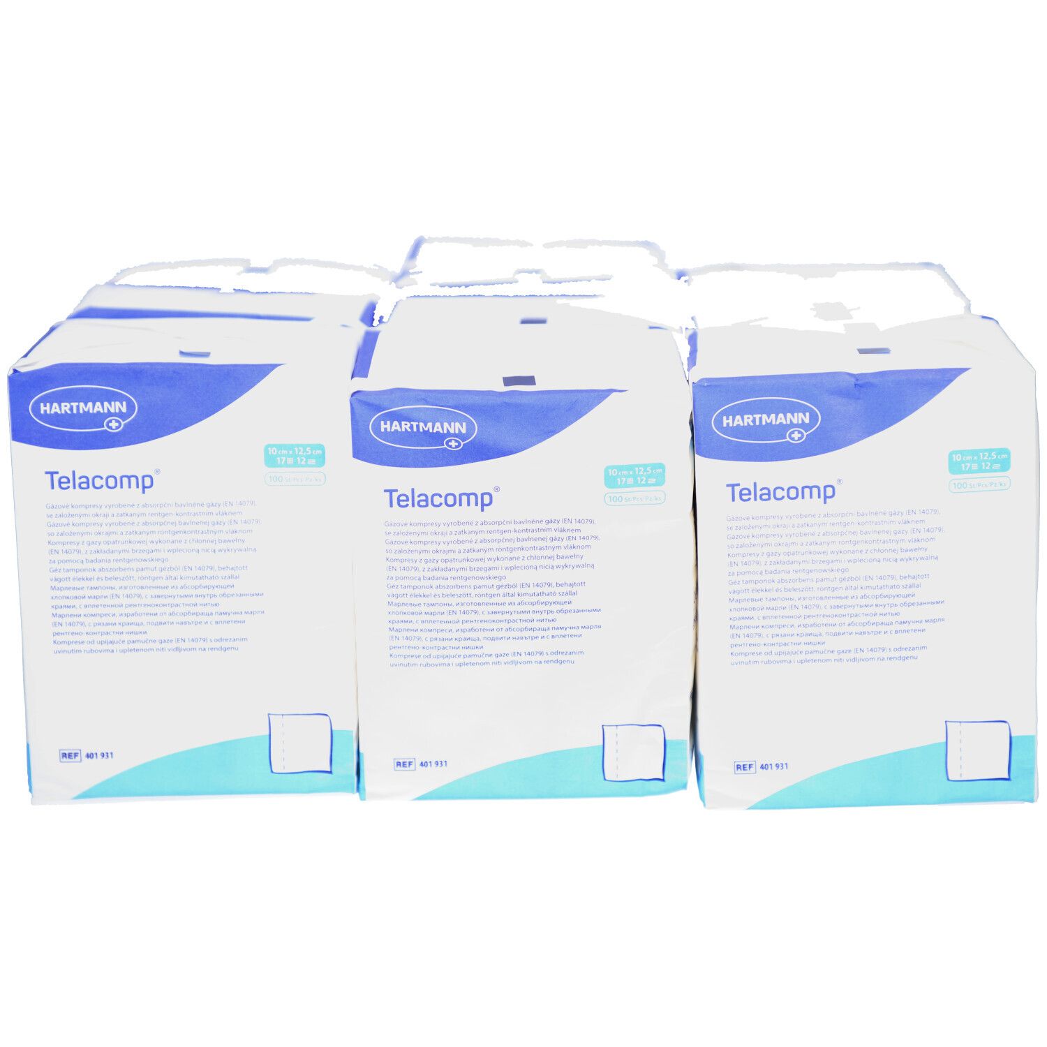 Telacomp Kompressen 10x12,5 cm 12fach 10x100 St