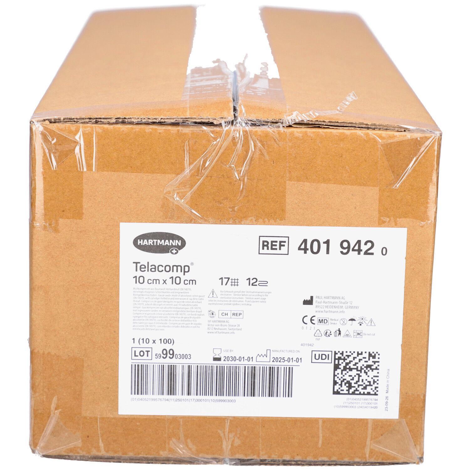 Telacomp Kompressen 10x10 cm 12fach 10x100 St