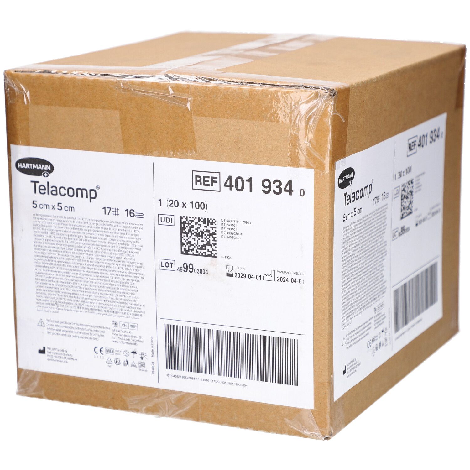 Telacomp Kompressen 5x5 cm 16fach 10x100 St