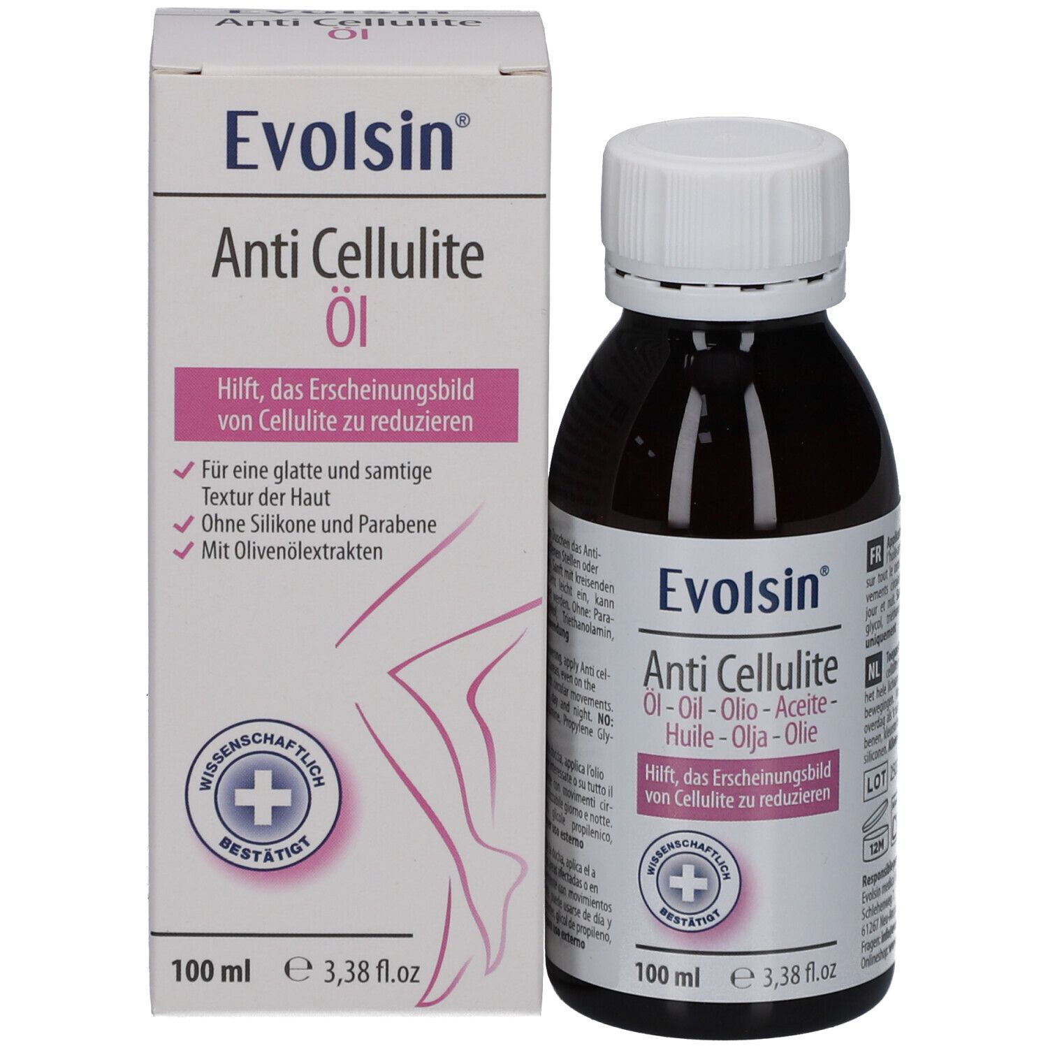 Evolsin® Anti Cellulite Öl – gegen Cellulite & Orangenhaut