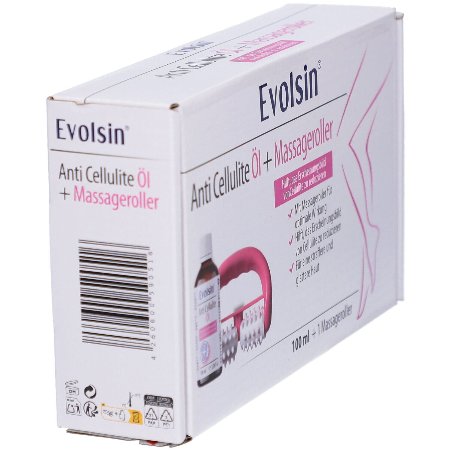 Anti Cellulite Öl Set mit Roller