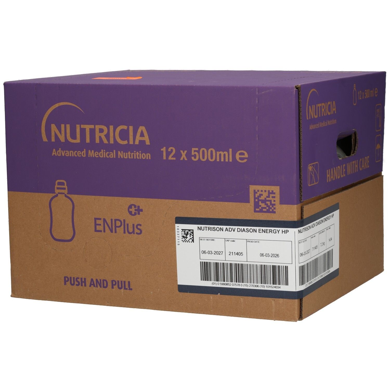 Nutrison Diason Energy High Protein flüssig 12x500 ml Flüssigkeit