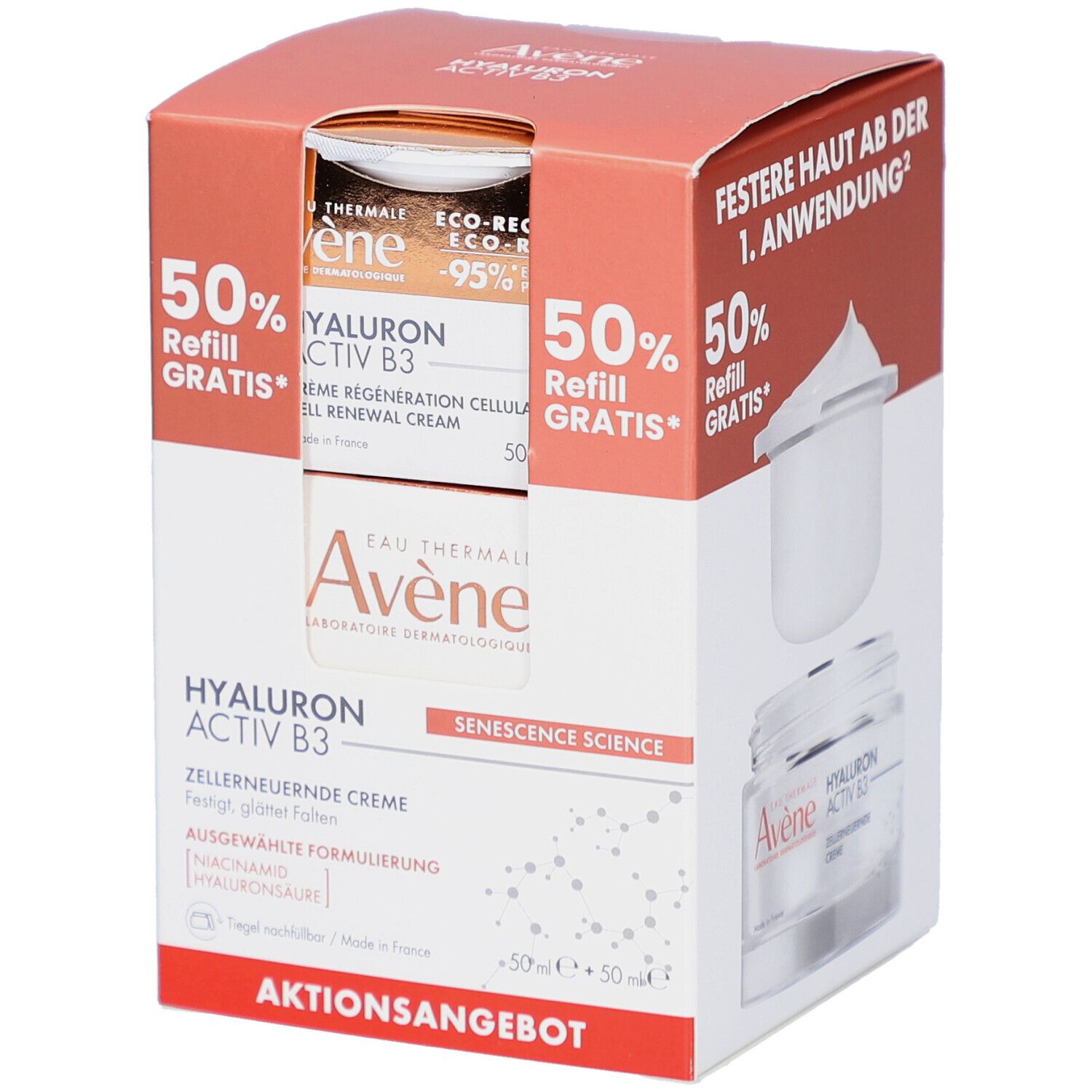 Avene Promopack Hyaluron Activ B3 Creme+Refill 100 ml Creme