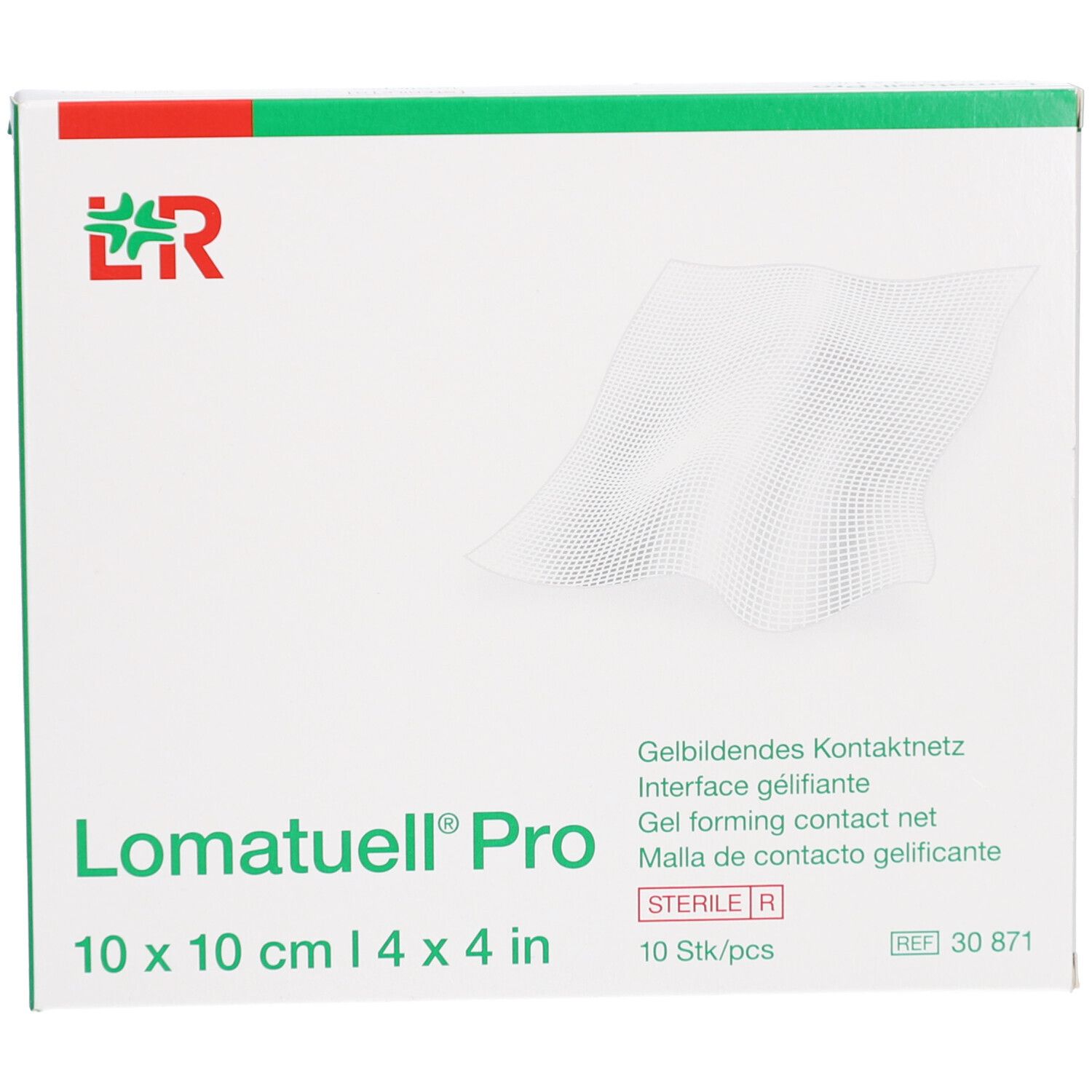 Lomatuell Pro 10x10 cm steril 10 St Verband