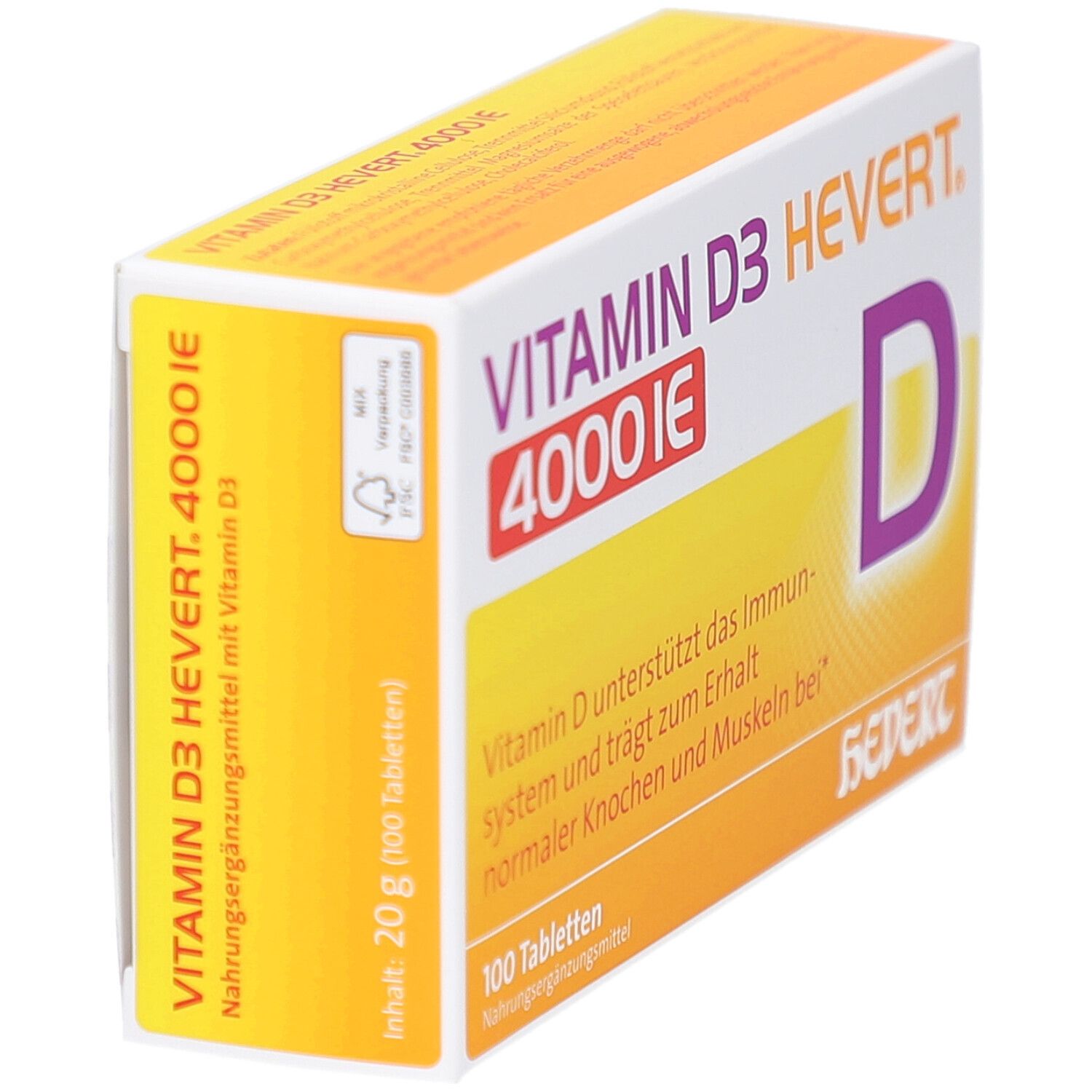Vitamin D3 Hevert 4000 IE