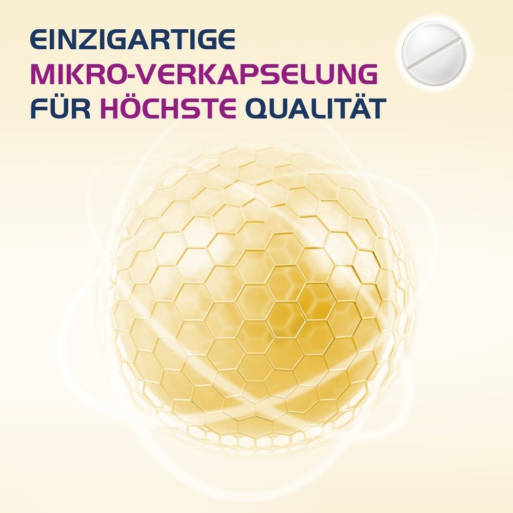 Einzigartige Mikro-Verkapselung für höchste Qualität. Abstraktes, schützendes Netzwerk.
