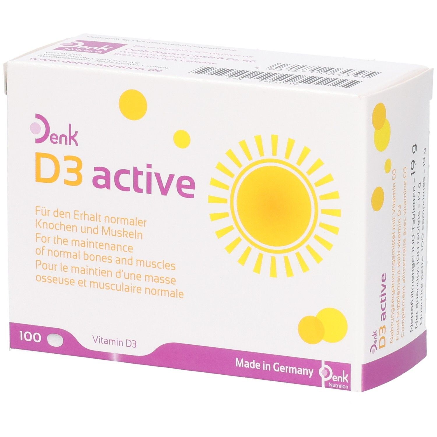 D3 Active Denk Tabletten 100 St
