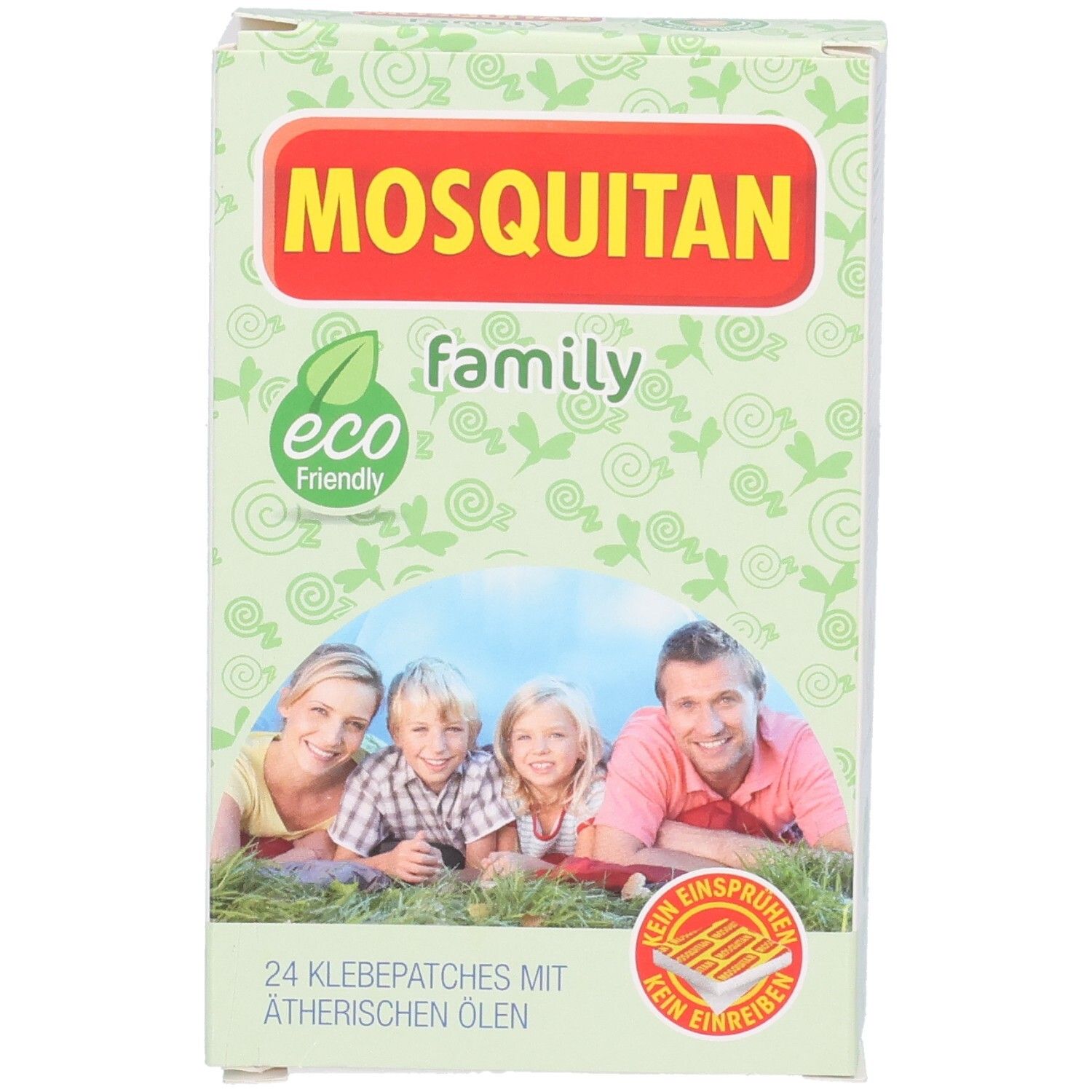 MOSQUITAN family Klebepatches: Packung mit 24 Patches, ätherische Öle, für die ganze Familie.