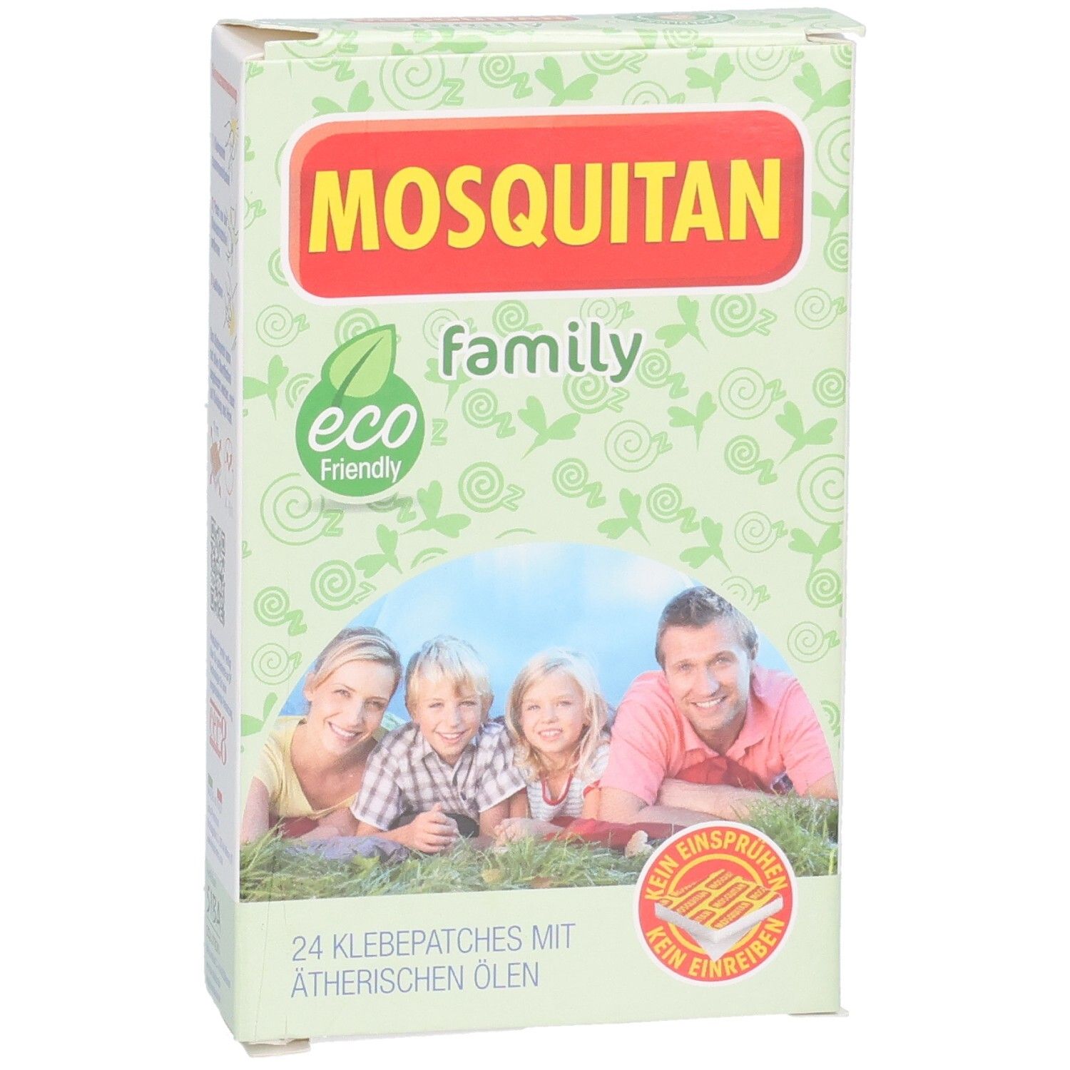MOSQUITAN family Klebepatches: Packung mit 24 Patches, ätherische Öle, für die ganze Familie.