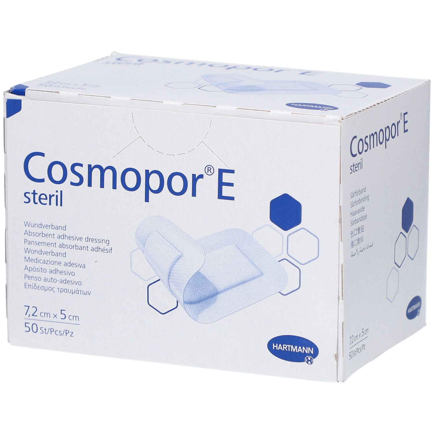 Cosmopor E steril Wundverband 5x7,2 cm 50 St Pflaster
