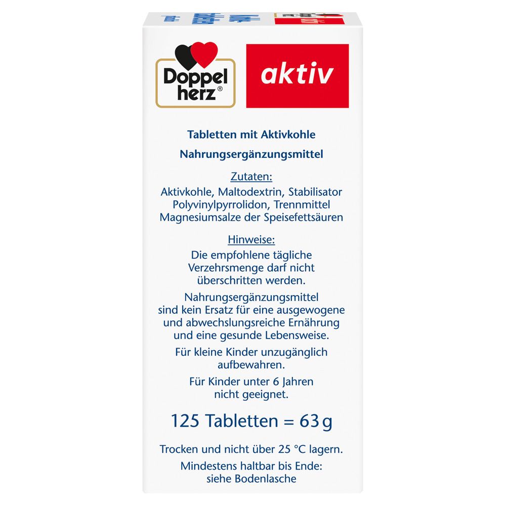 Seitenansicht der Packung mit Zutatenliste und Haltbarkeitsdatum.