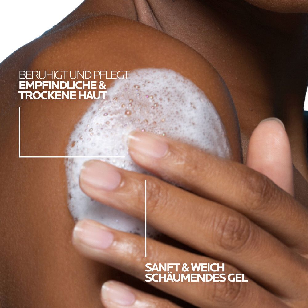 La Roche Posay Lipikar Gel Lavant Nachfüllpack 400ml hautberuhigendes, sanftes Duschgel für trockene, empfindliche Haut mit Niacinamid