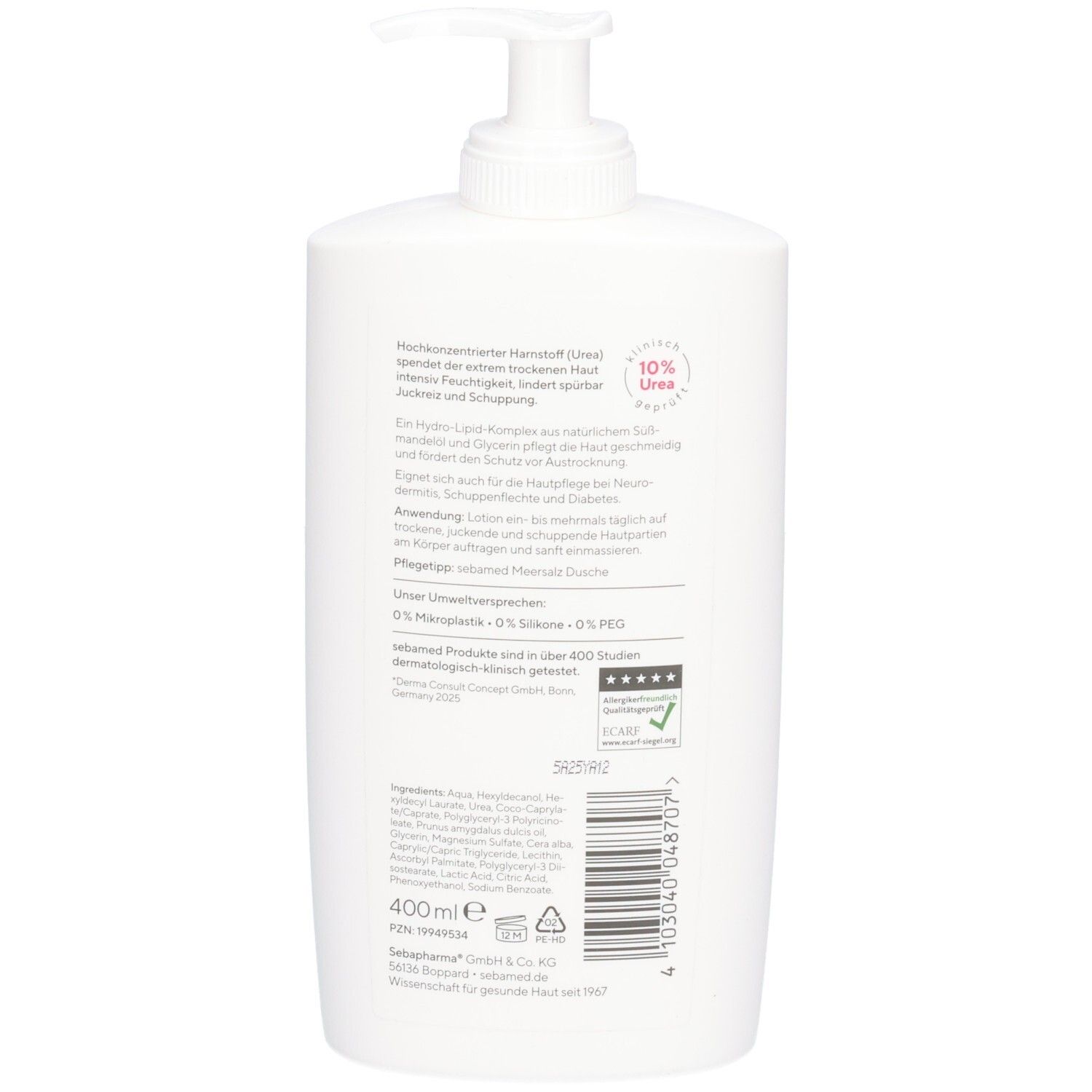 SEBAMED Akut Lotion Urea 10% parfumfrei